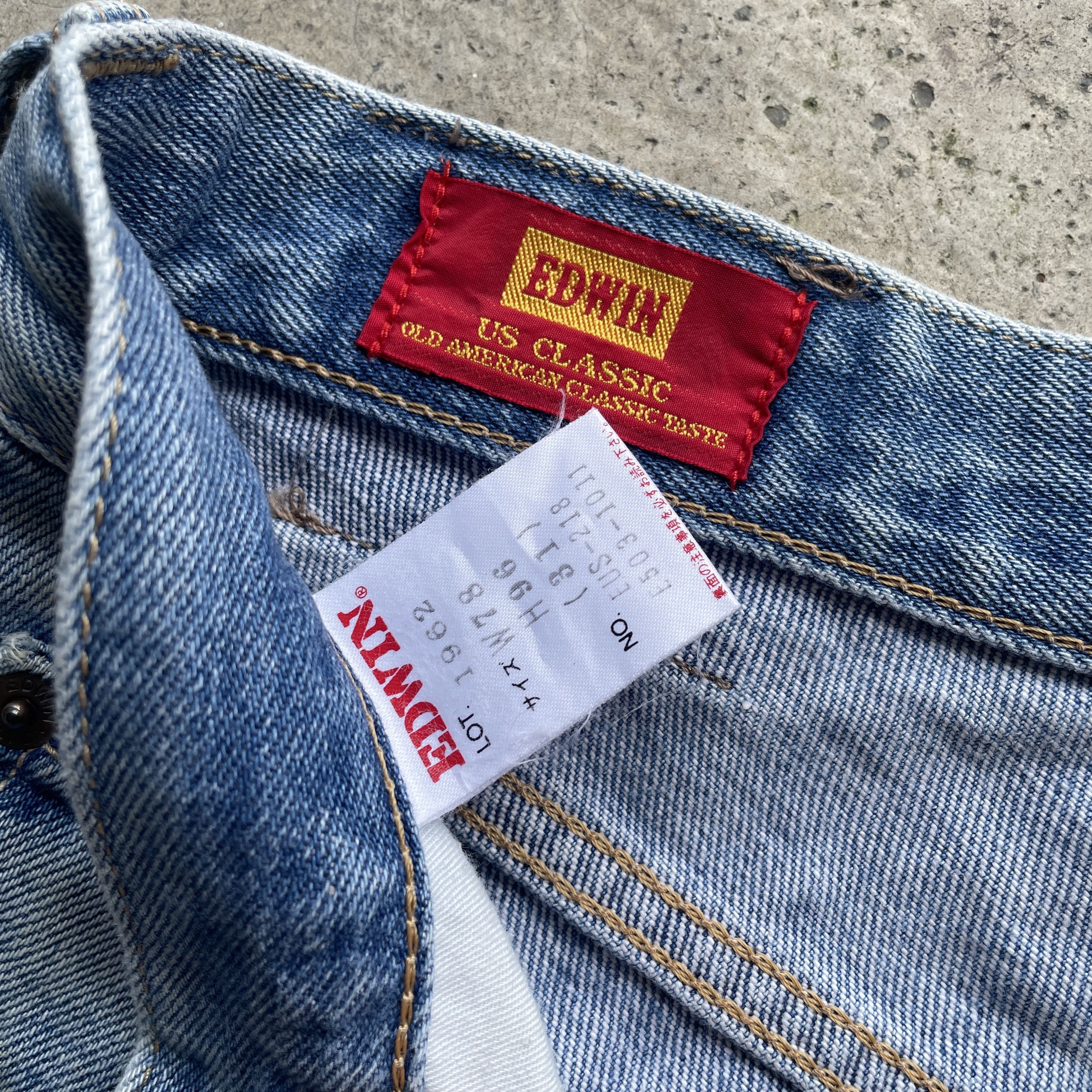 Edwin × Faded Glory × Vintage VINTAGE EDWIN US CLASSIC JEANS WASH FADED DENIM PANTS W29 Size US 29 - 8 Thumbnail