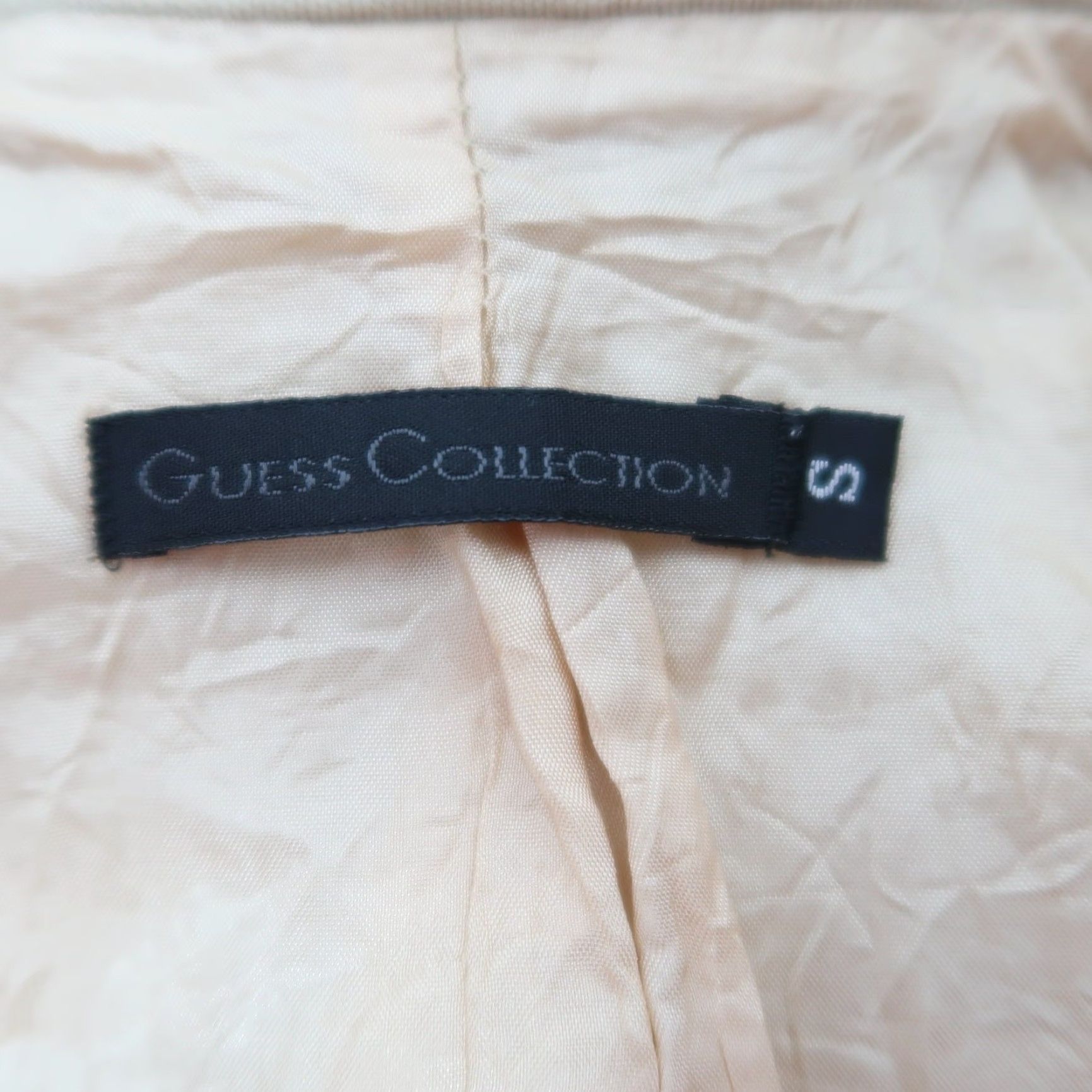 Guess VINTAGE Guess Khaki Tan Double Breasted Jacket S Mens/Adults, Cotton, 90s, Casual, Regular Fit, 25" Length Size S / US 4 / IT 40 - 6 Thumbnail