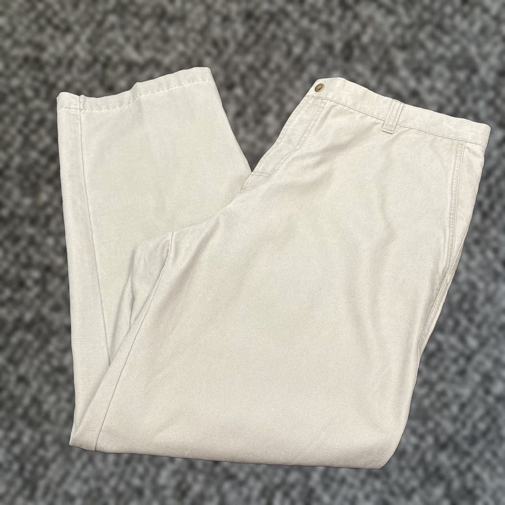 Vintage Columbia Cargo Pants Mens 38x30 Stone Washed Outdoor Hiking Zip Pocket Pants Mens Beige Pockets Outdoor 90s? Size US 38 / EU 54 - 1 Thumbnail