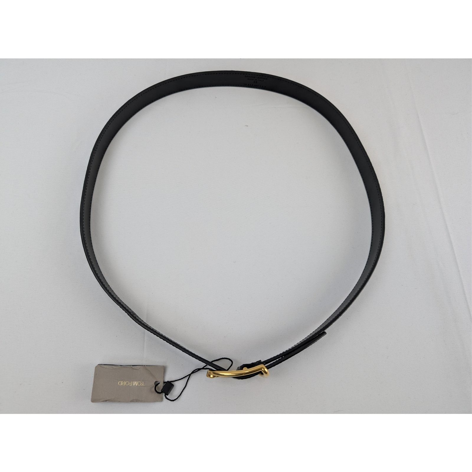 Tom Ford o1rshd1 Size: 95 / crocodile-embossed patent leather belt Size 38 - 4 Thumbnail