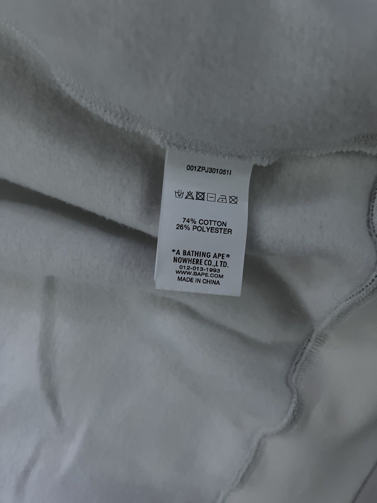 Bape BAPE Lux Sport Pattern Shark Full Zip Hoodie 'Ivory' Size US M / EU 48-50 / 2 - 9 Thumbnail