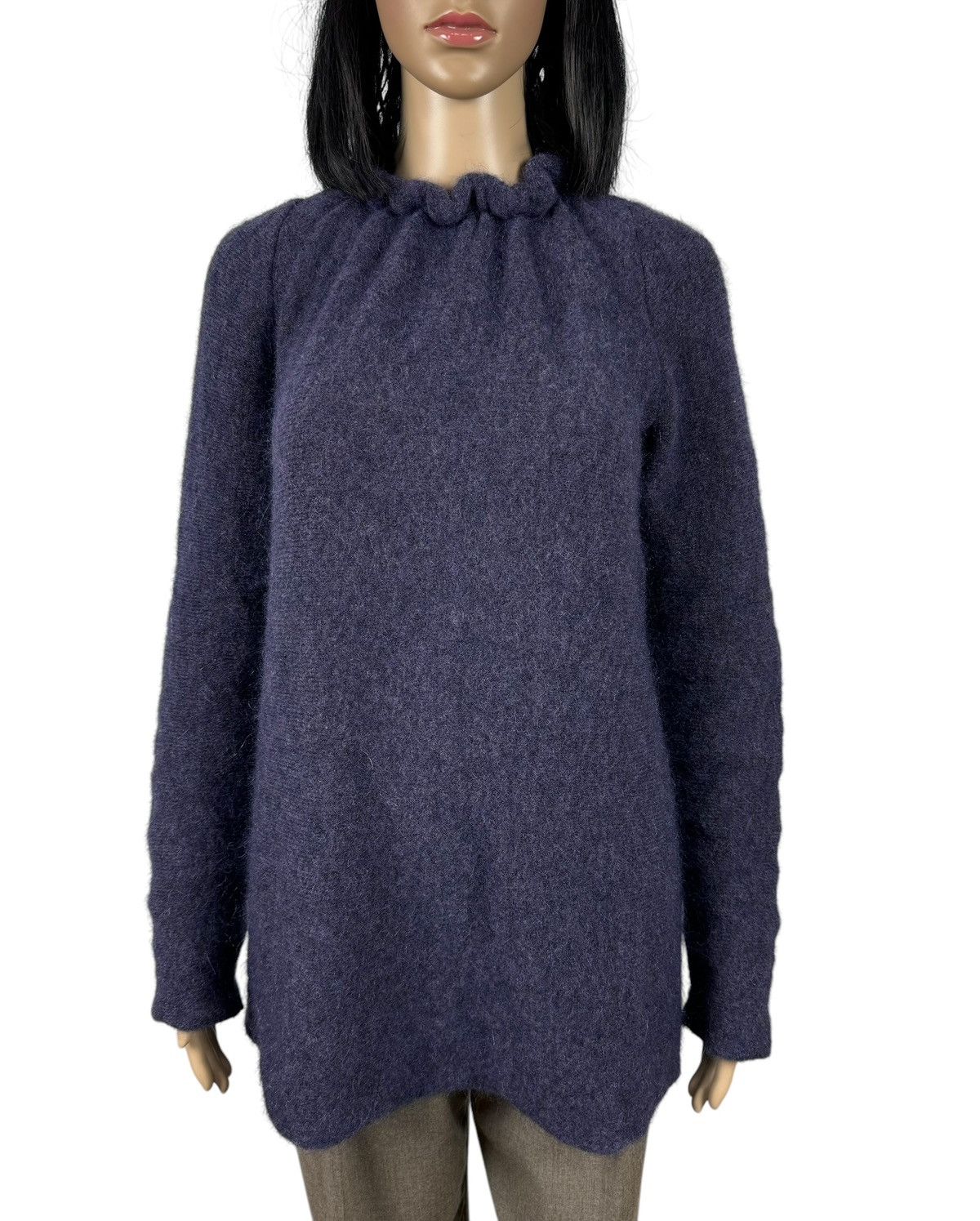 Designer Hindahl&Skudelny Wool-Mohair Sweater size M Size M / US 6-8 / IT 42-44 - 2 Thumbnail