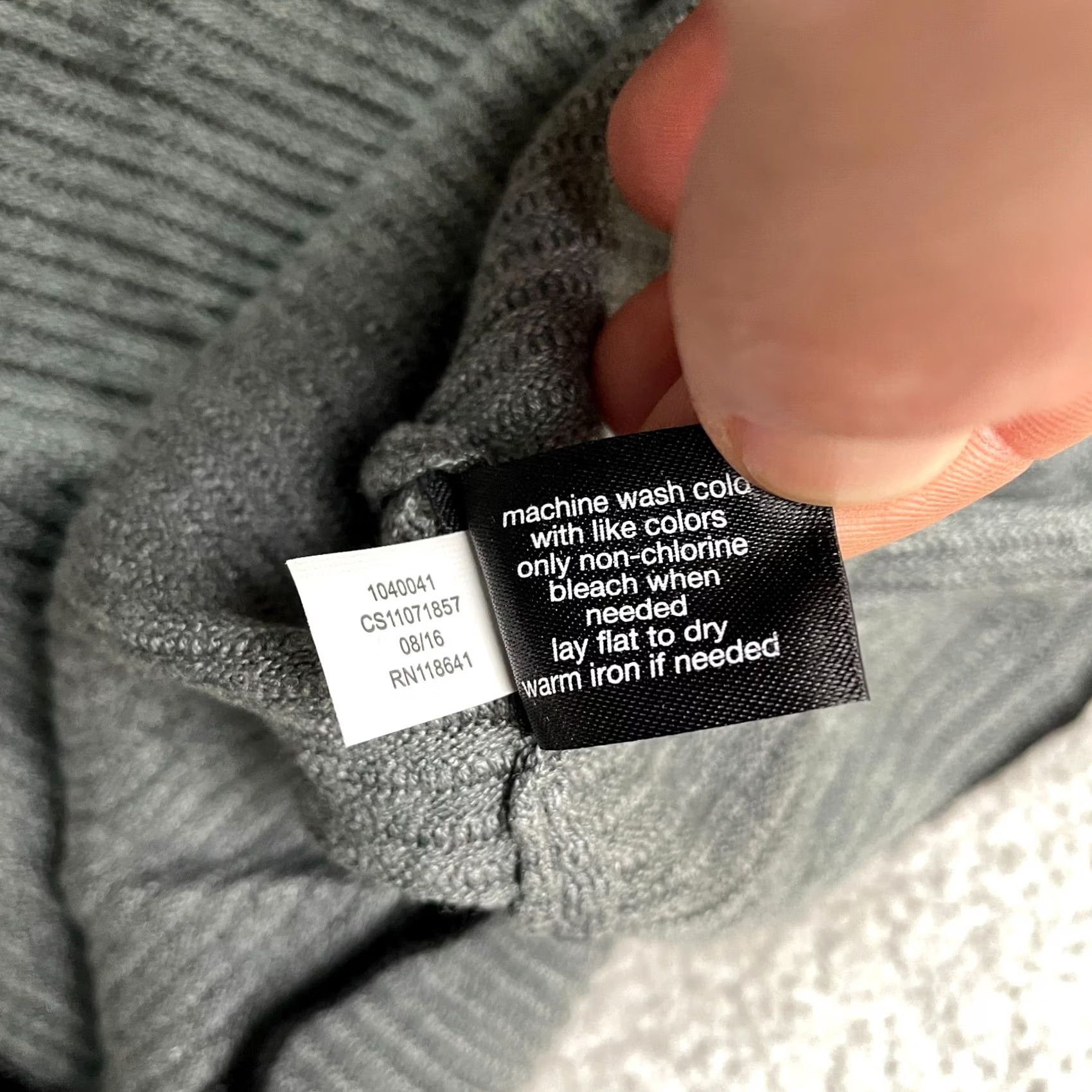 Vintage Lane Bryant Cardigan Sweater 18/20 Black Gray Knit Ribbed Dolman Kimono Womens Size L / US 10 / IT 46 - 6 Thumbnail
