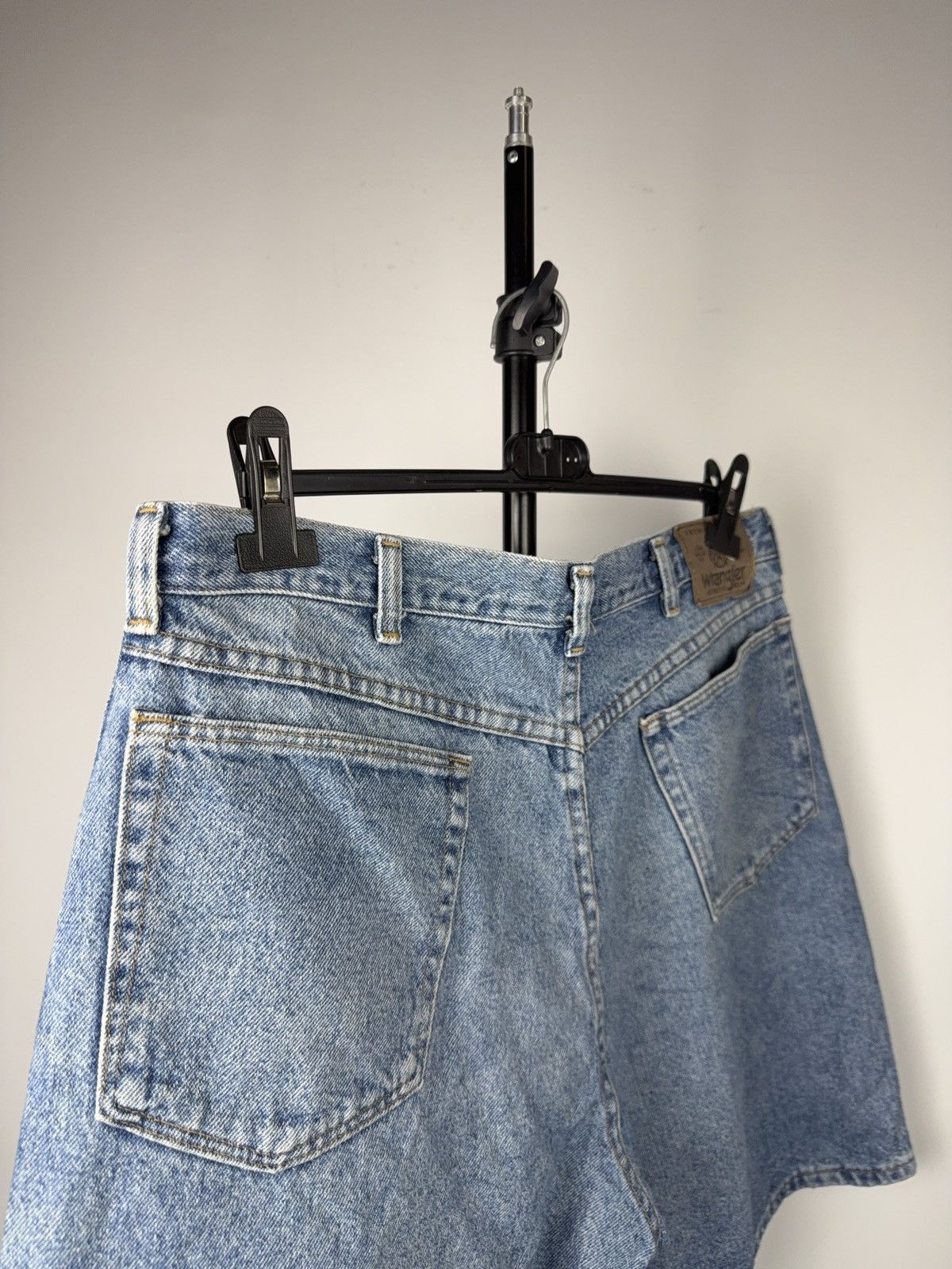 Wrangler ⚡️90s Vintage Wrangler Denim Shorts Light Wash Classic Fit Size US 34 / EU 50 - 12 Thumbnail