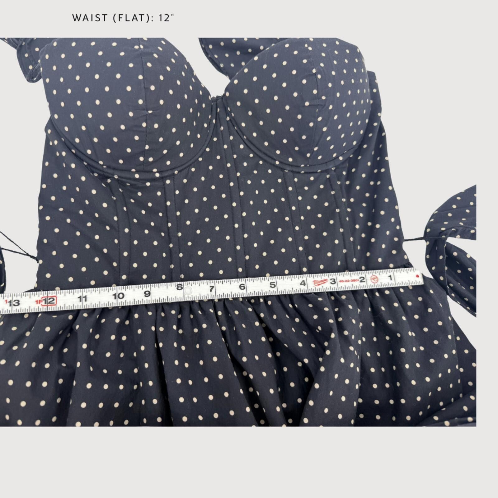 Other Dress Forum Chiara Polka Dot Sweetheart Midi Dress S Size S / US 4 / IT 40 - 8 Thumbnail