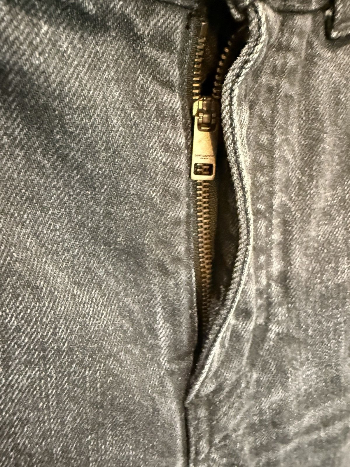 Saint Laurent Paris Hedi Era D02 M/SK - LW Skinny Jeans Size US 31 - 6 Thumbnail