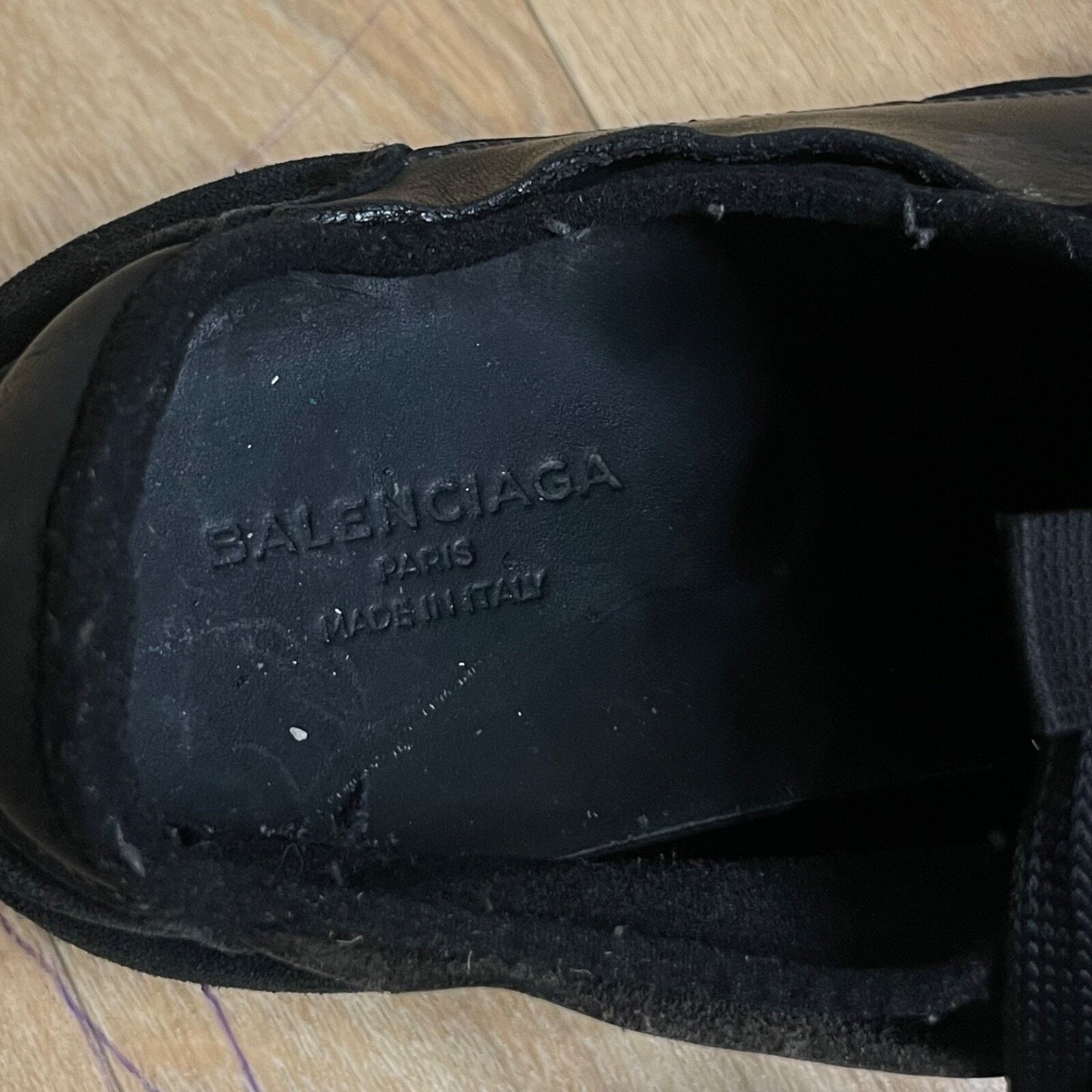 Balenciaga BALENCIAGA RUNNER Sneakers TRAINERS SHOES Black Leather Men Size US 10 / EU 43 - 11 Thumbnail