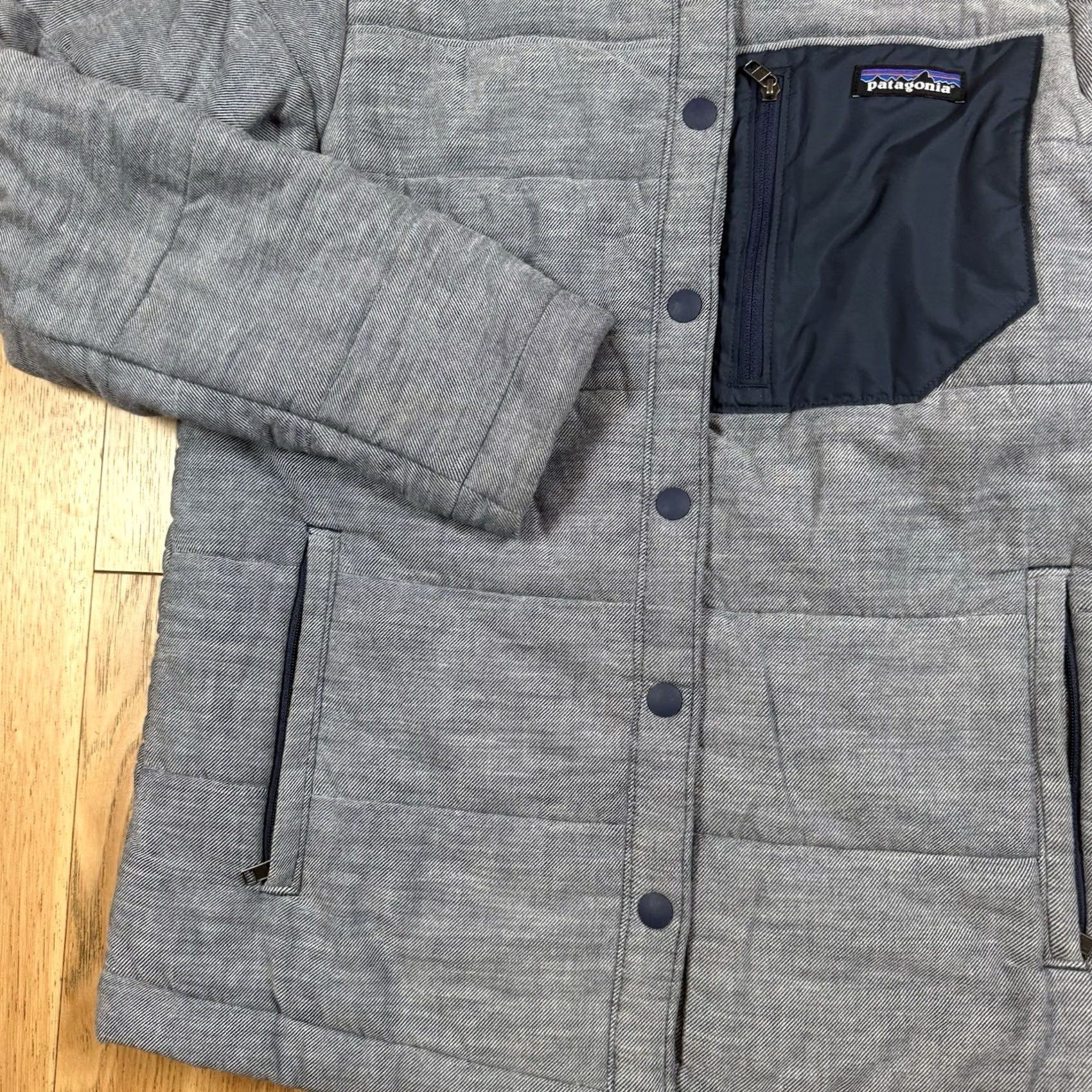 Patagonia Patagonia Jacket Womens Small Gray Insulated Quilted Heywood Coat Snap S Womens Gray Quilted Insulated Jacket Size S / US 4 / IT 40 - 3 Thumbnail