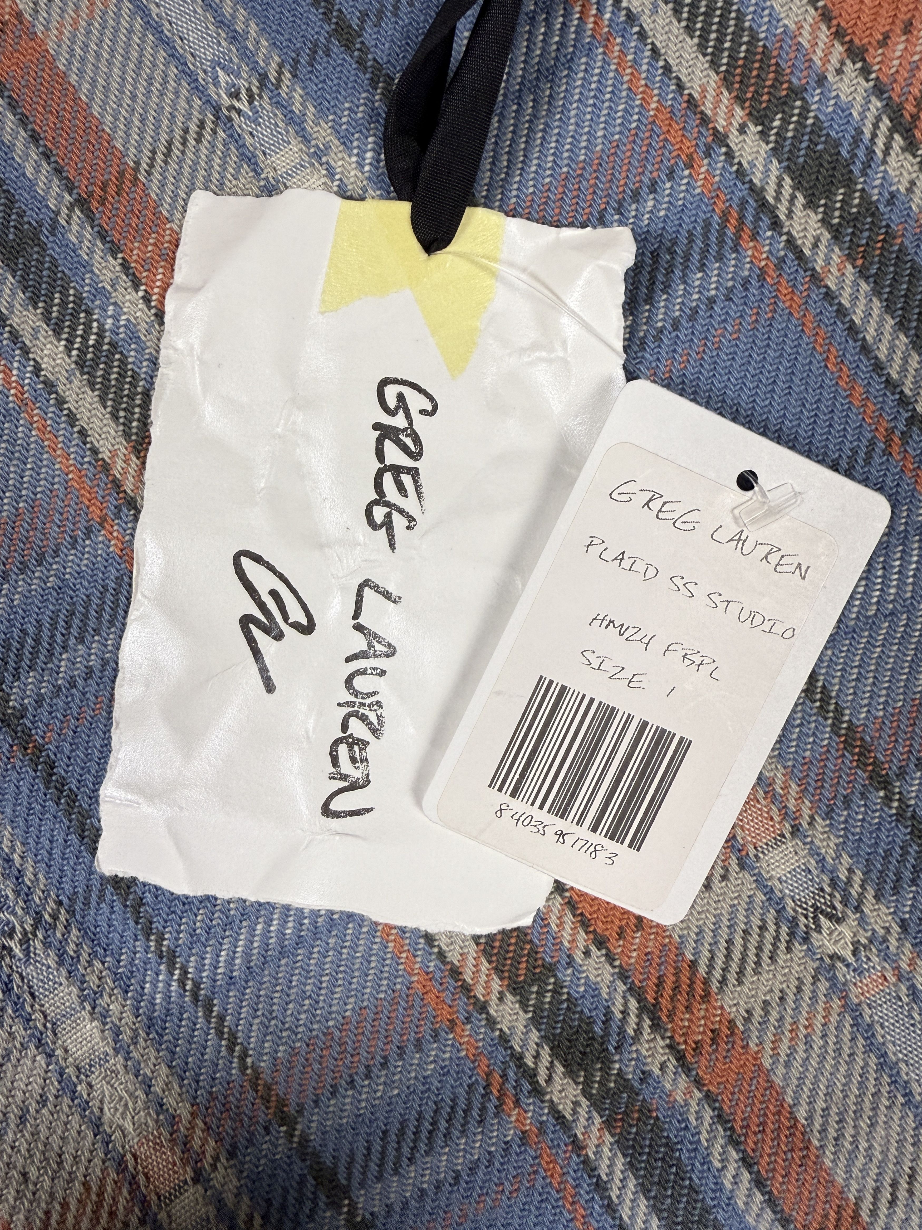 Greg Lauren $750 Greg Lauren Plaid SS Studio Faded Shirt Size US S / EU 44-46 / 1 - 7 Thumbnail