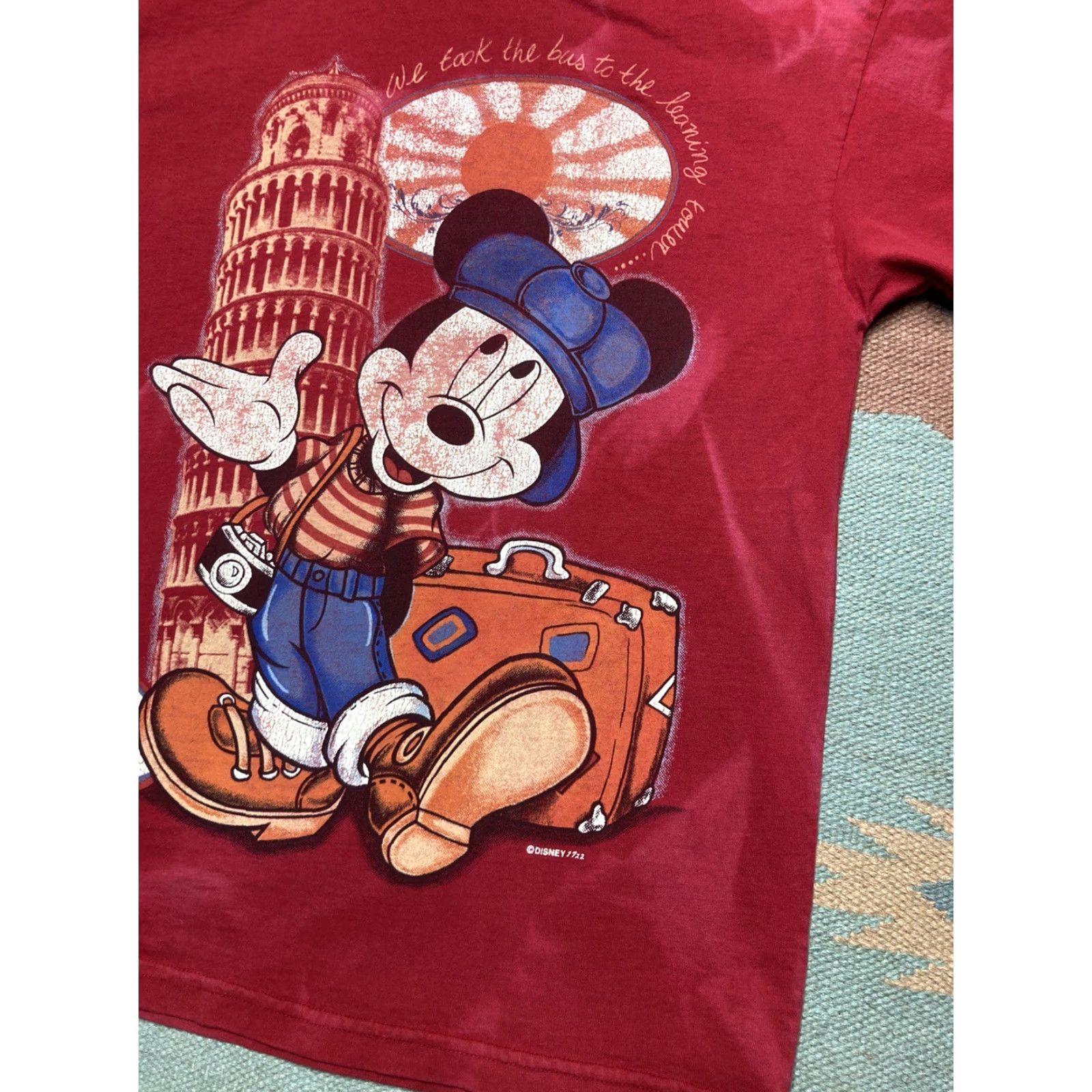 Disney VINTAGE Disney Mickey Mouse hoodie t shirt Italy leaning tower Of Pisa Small 90s Size US S / EU 44-46 / 1 - 3 Thumbnail
