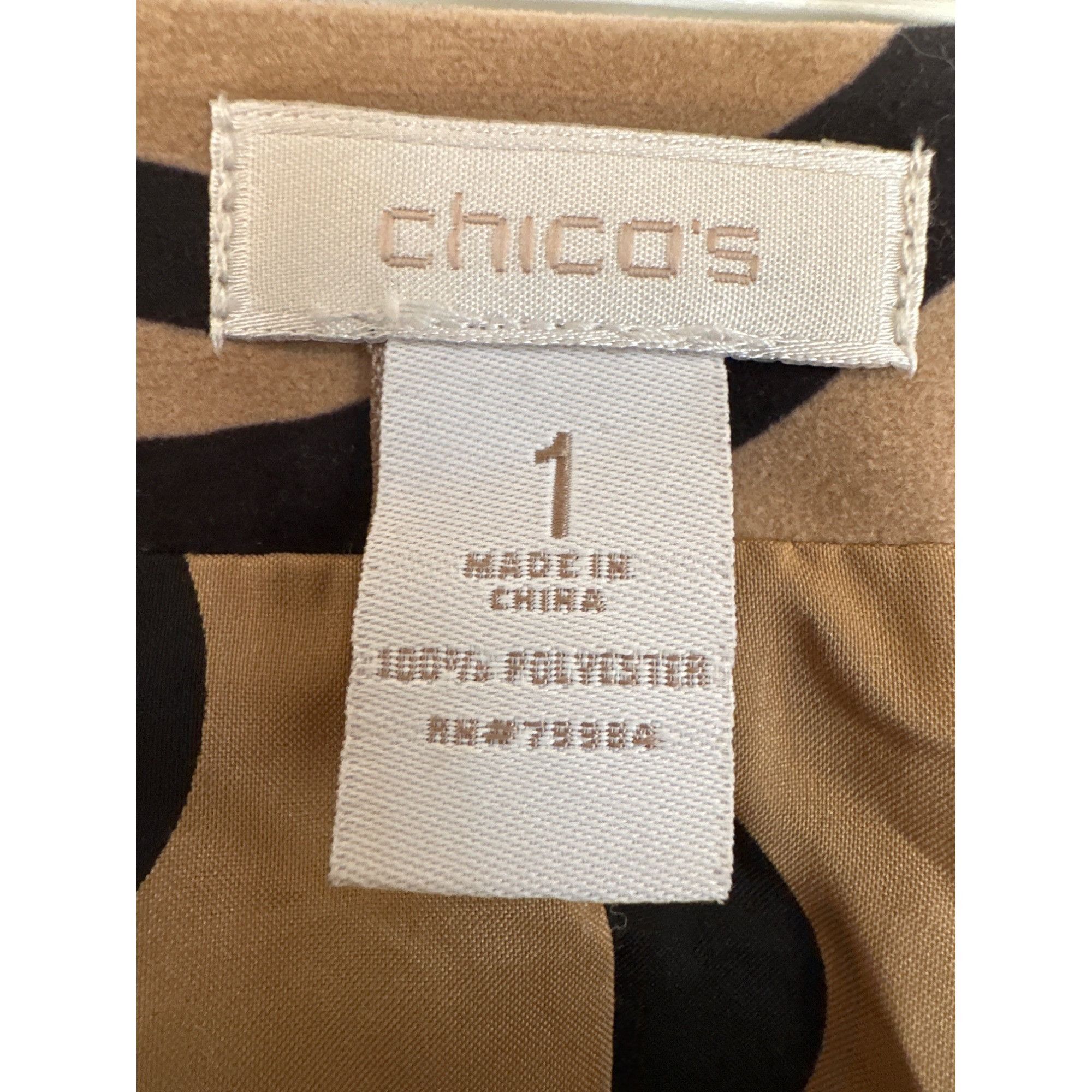 Chicos Chicos Animal Tiger Print Jacket Faux Suede Zip Front Bold S Size L / US 10 / IT 46 - 5 Thumbnail