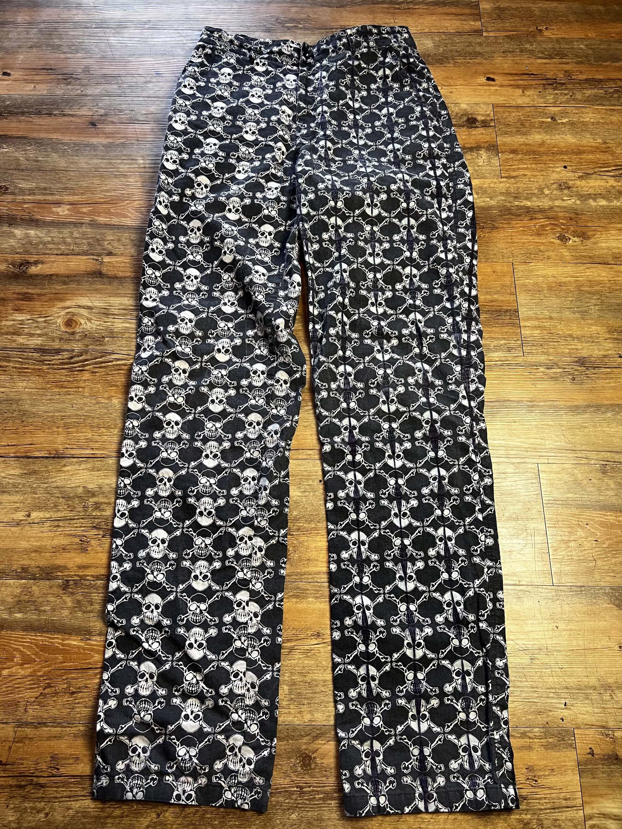 Life's a Beach RARE Vintage 1980's Life's A Beach Skull Print Pants Size US 32 / EU 48 - 14 Thumbnail