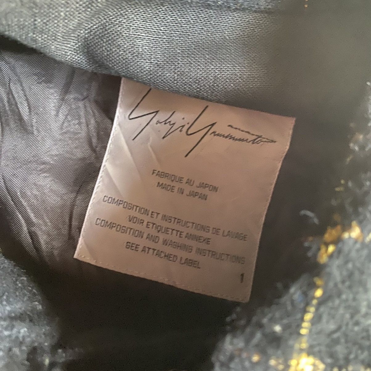 Yohji Yamamoto Yohji Yamamoto Black Wool Gold Thread Biker Jacket Size S / US 4 / IT 40 - 10 Thumbnail