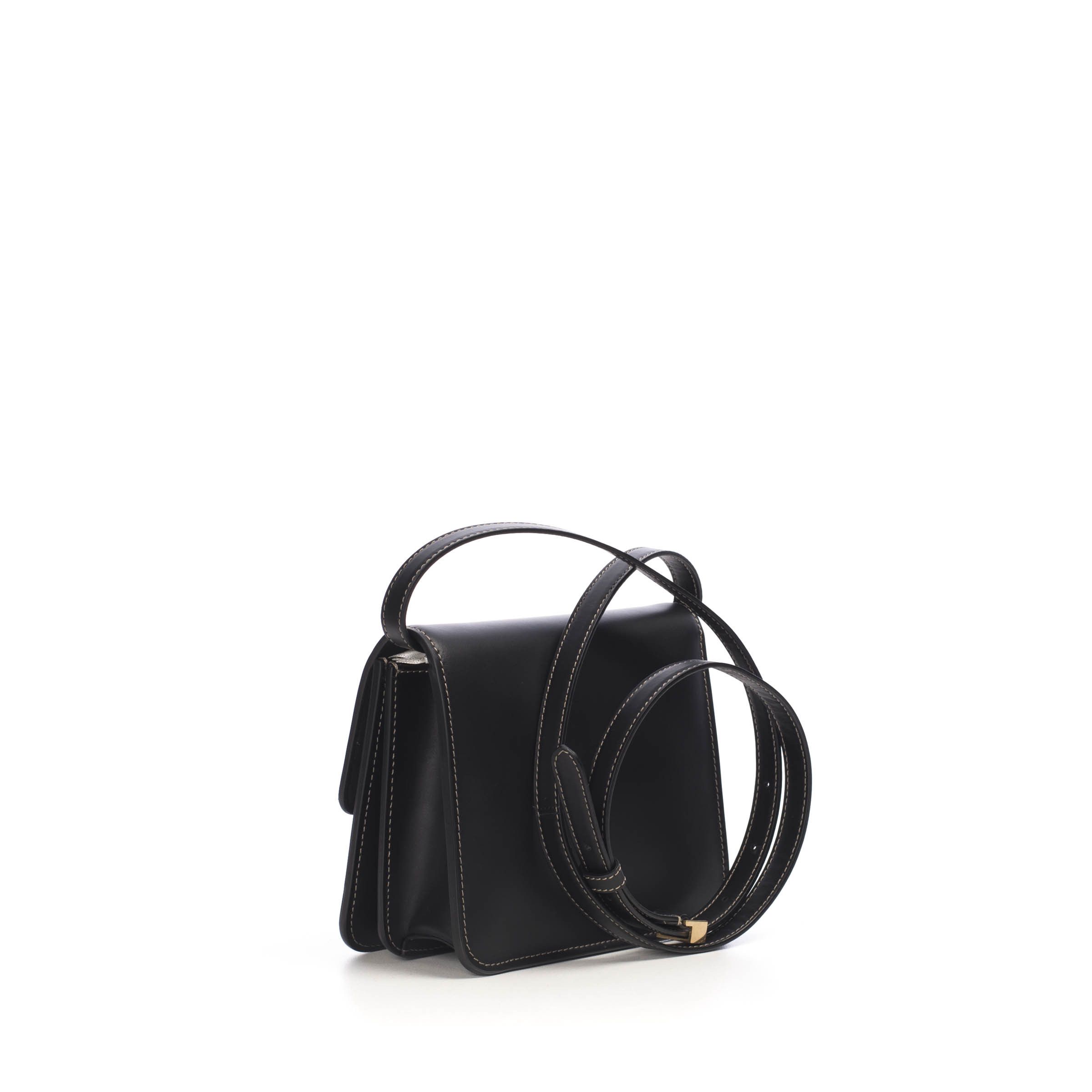 Fendi Black Leather Karligraphy Bag Size ONE SIZE - 4 Thumbnail