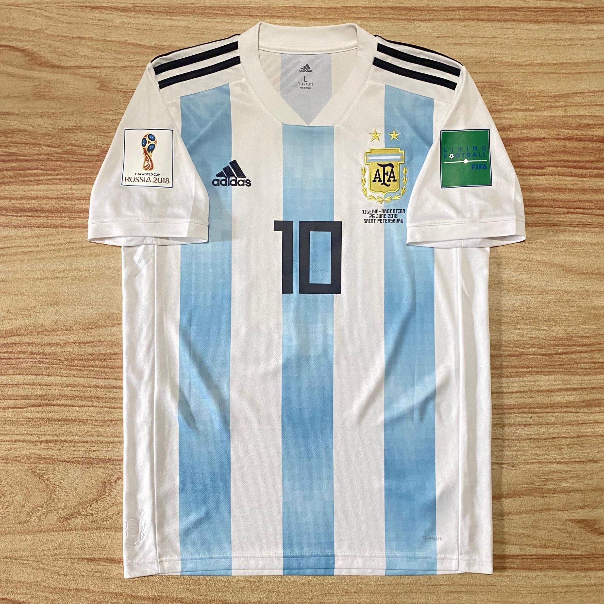 Adidas Argentina World Cup 2018 Home Jersey Lionel Messi Size US M / EU 48-50 / 2 - 1 Thumbnail