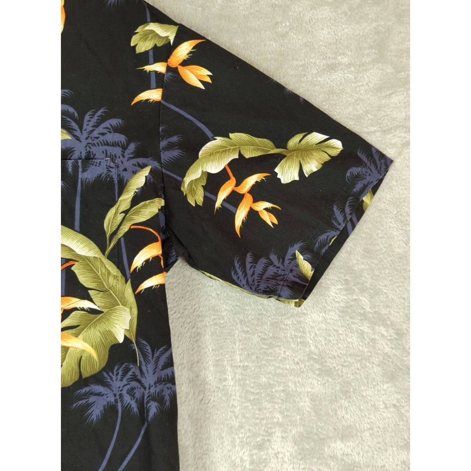 Vintage VINTAGE Pacific Legend Shirt Mens L Black Floral Cotton Hawaiian Aloha Camp USA Short Sleeve Button-Up Pocketed Mens Size US L / EU 52-54 / 3 - 4 Thumbnail