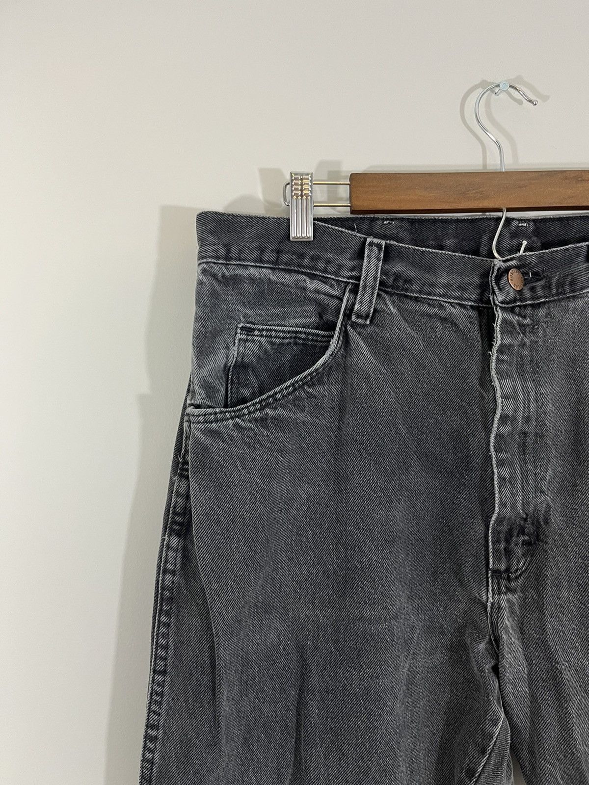 Vintage Sun Faded Distressed Black Jeans Size US 36 / EU 52 - 6 Thumbnail