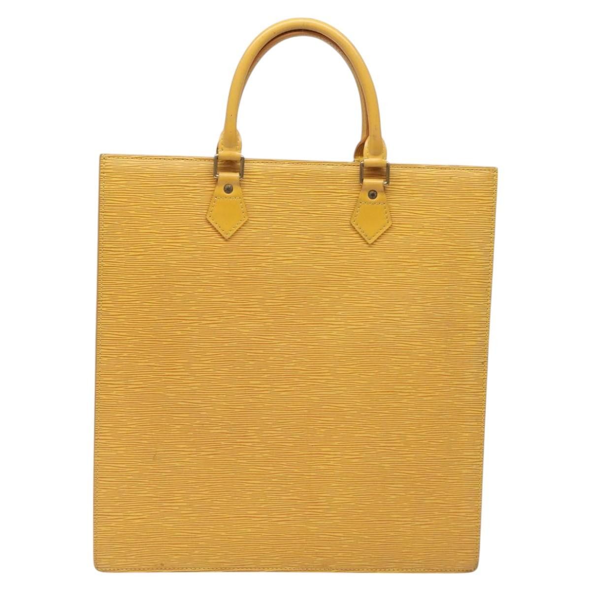 Louis Vuitton LOUIS VUITTON Epi Sac Plat Hand Bag Yellow M52079 Size ONE SIZE - 2 Thumbnail