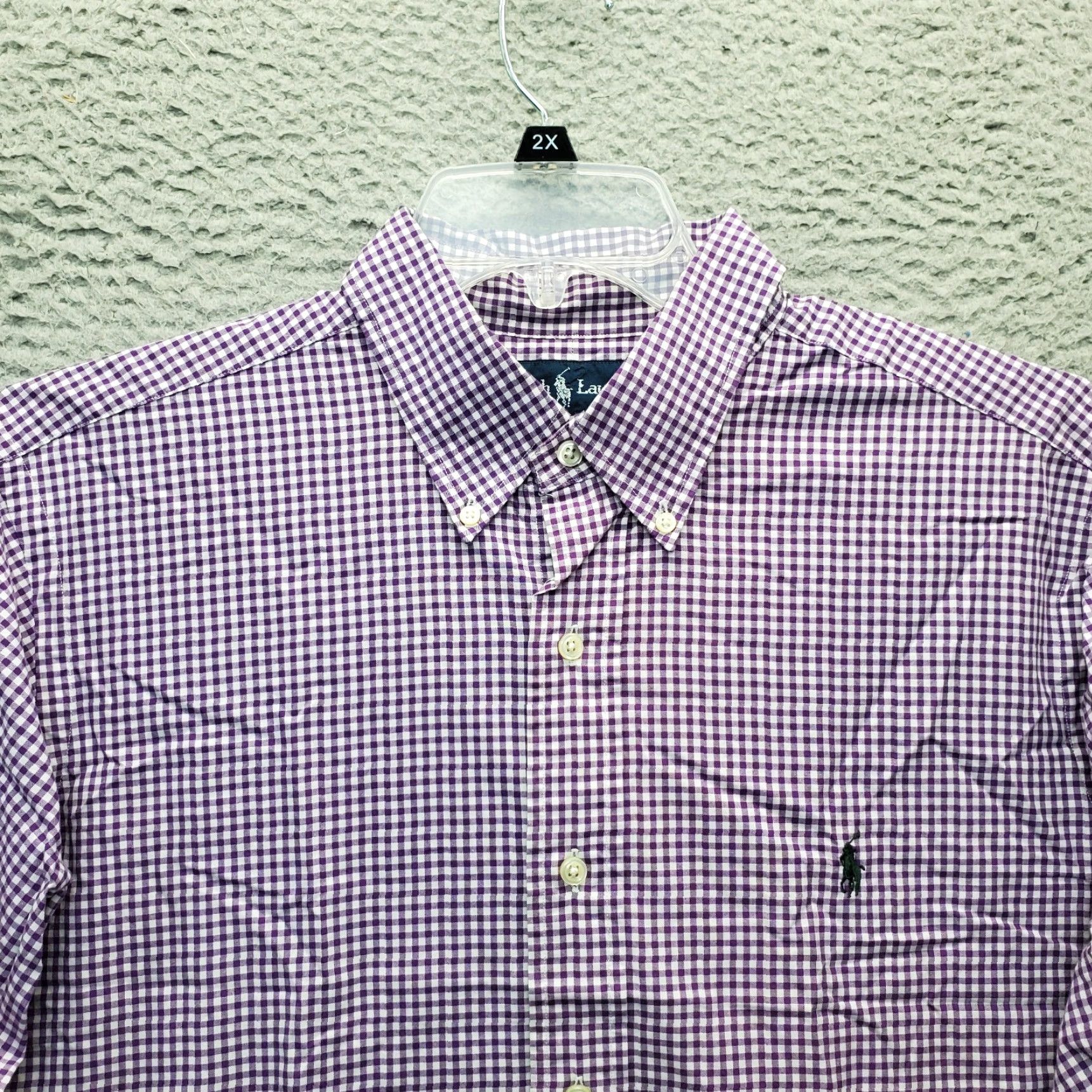 Ralph Lauren Ralph Lauren Dress Shirt Mens 16.5 Multi Gingham Classic Fit Button Up Pony Logo Shirt Mens 16.5 Multicolor Gingham Classic Fit Button-Down Boy/Men? Size 46R - 3 Thumbnail