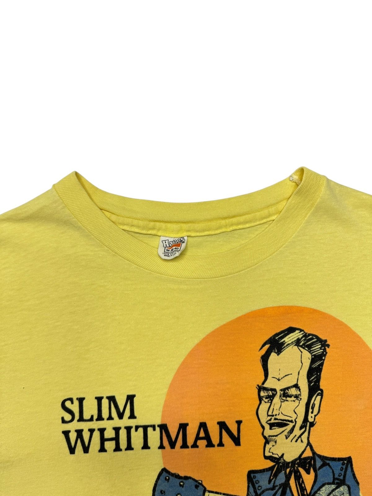 Vintage Vintage 1970’s Slim Whitman Band Tee Shirt Size US M / EU 48-50 / 2 - 4 Thumbnail