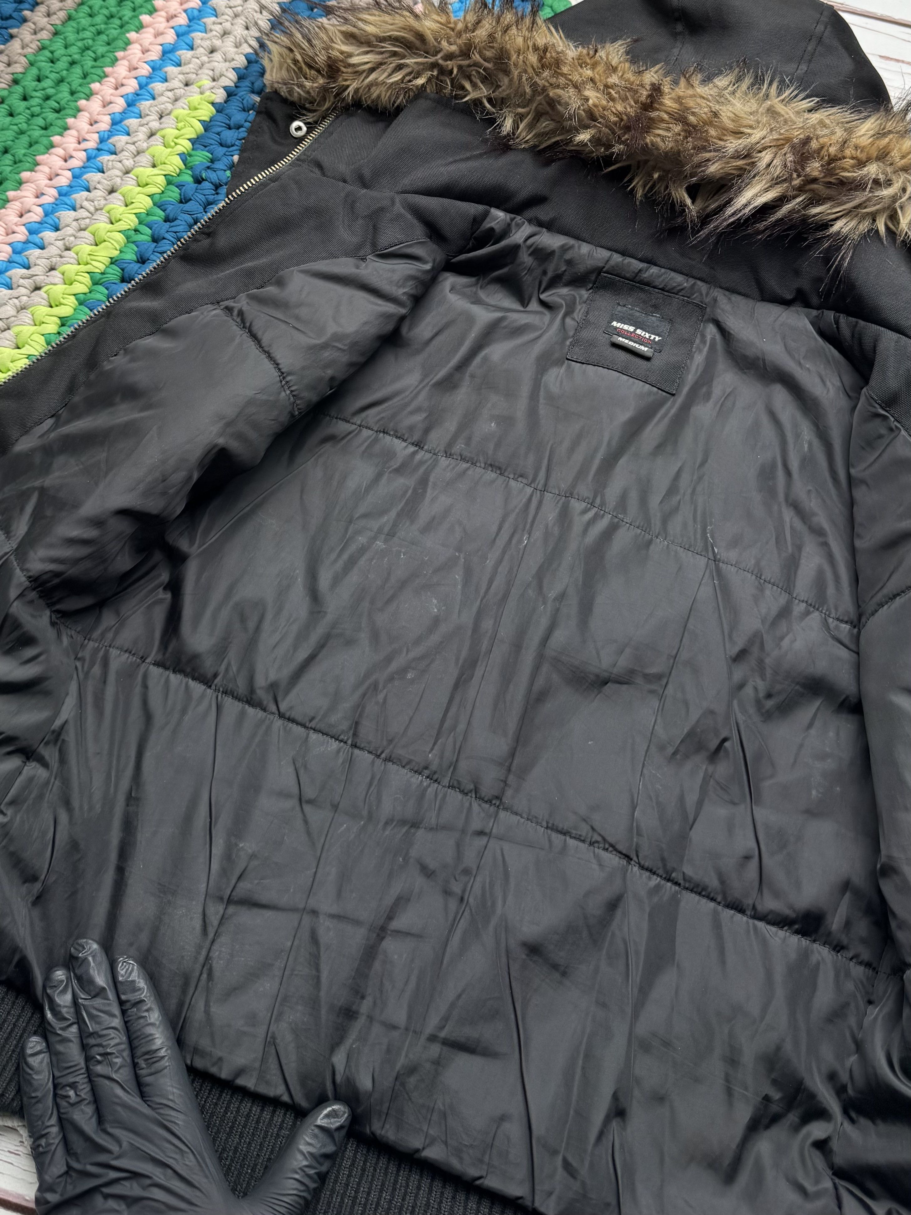 Miss Sixty Miss Sixty Vintage Cropped Jacket With Faux Fur Hood (D10) Size M / US 6-8 / IT 42-44 - 12 Thumbnail