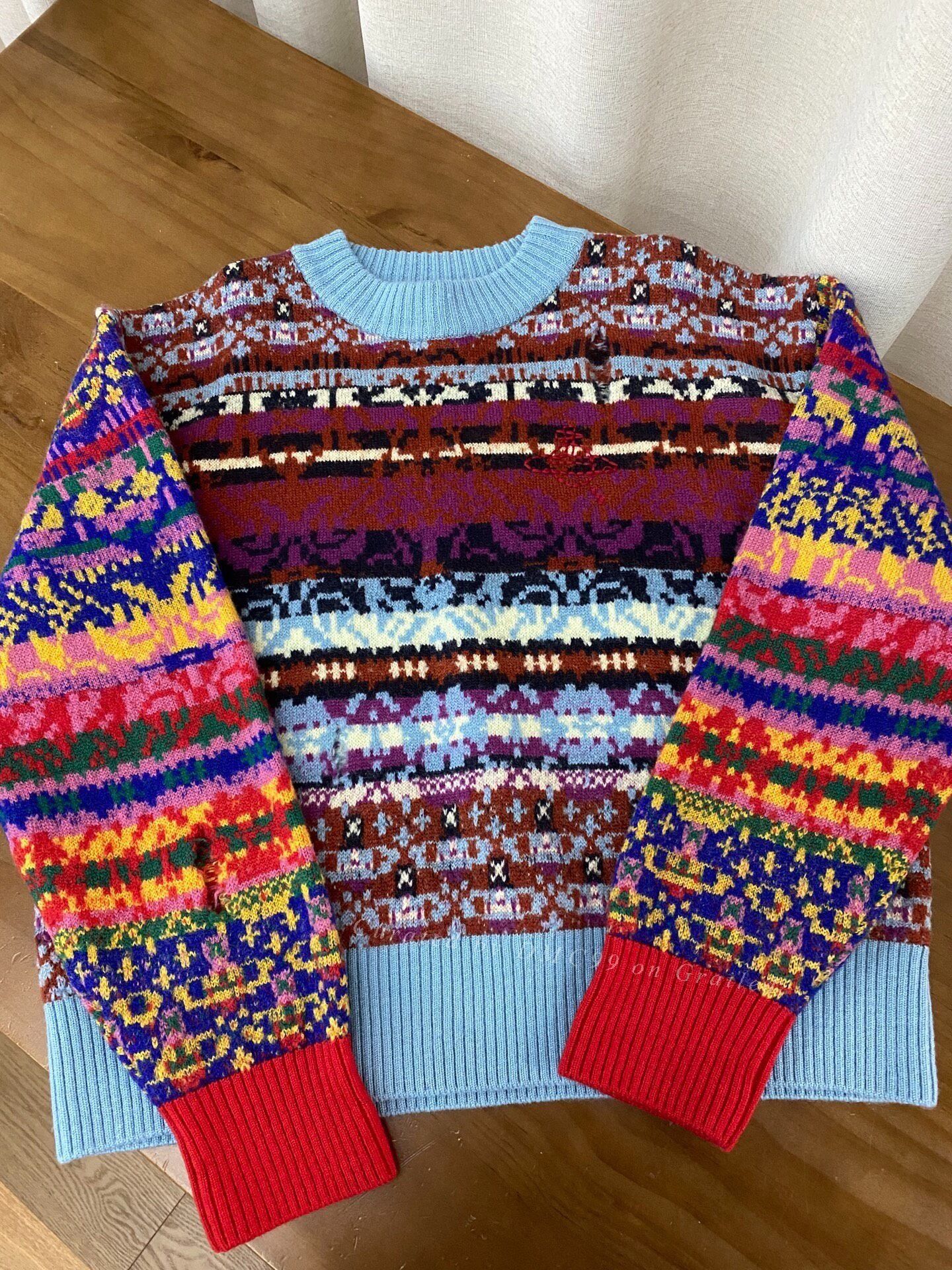 Vivienne Westwood Vivienne Westwood Fair Isle Knit Sweater Size M / US 6-8 / IT 42-44 - 1 Thumbnail