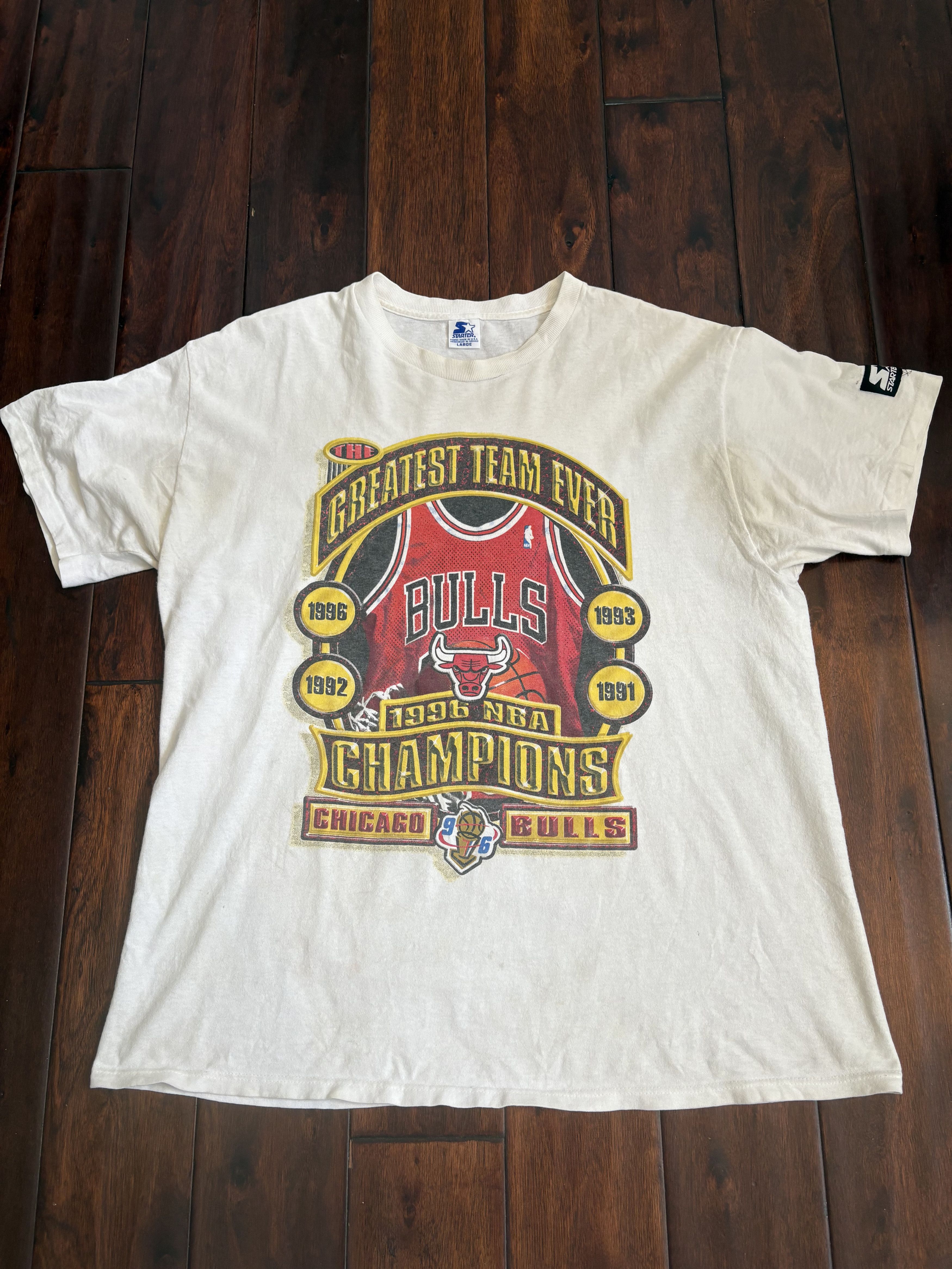 Champion Greatest Team Ever Bulls Vintage Champion Shirt Size US L / EU 52-54 / 3 - 1 Thumbnail