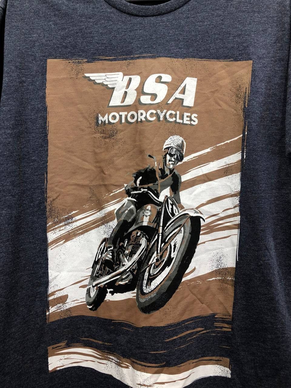 Vintage Vintage BSA Motorcycle Tee T-Shirt Size US M / EU 48-50 / 2 - 2 Thumbnail