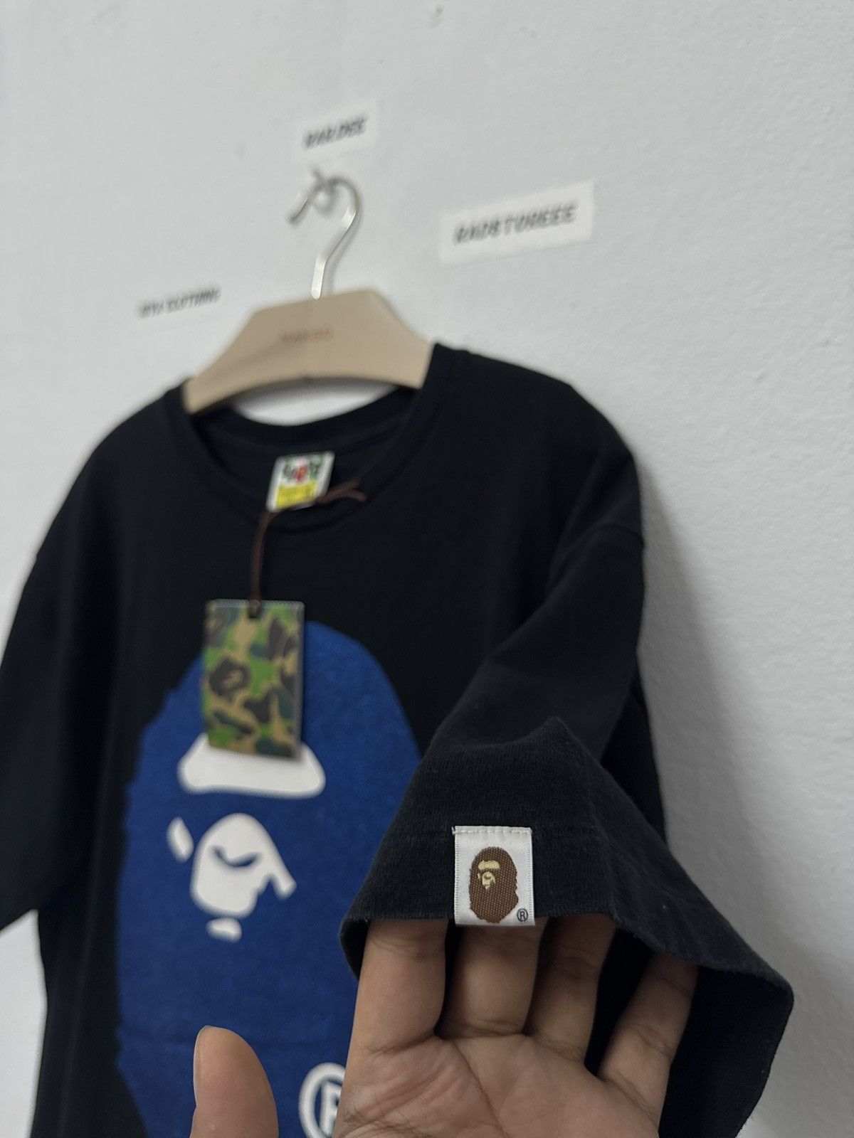 Bape A Bathing Ape Mirror Glittering Big Head Tee Size US XL / EU 56 / 4 - 4 Thumbnail