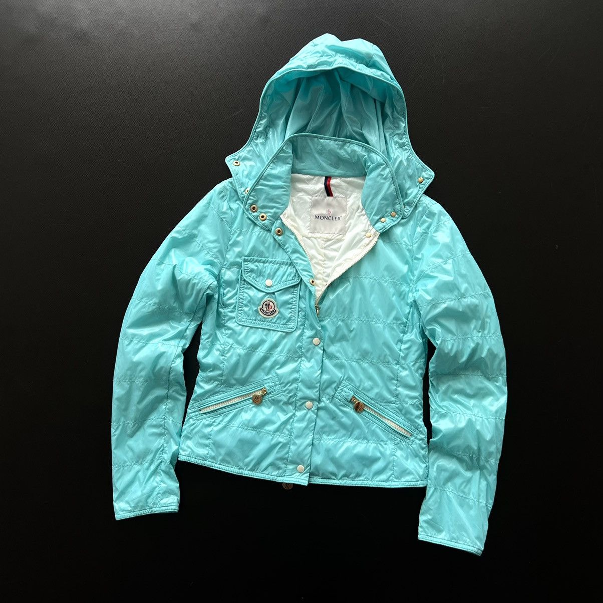 Moncler Luxury Moncler Women’s Polyamide Blue Light Jacket Size XS Size XS / US 0-2 / IT 36-38 - 2 Thumbnail