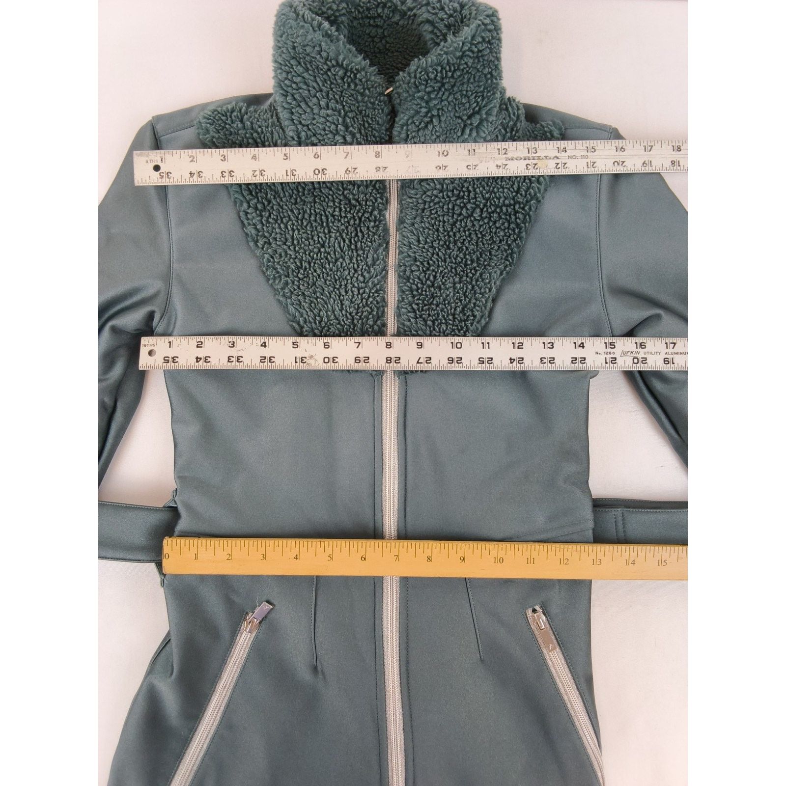 Other My Sunday Ski One Piece Snow Suit Women's S Blue w/ Belt Bag Size 26" / US 2 / IT 38 - 17 Thumbnail