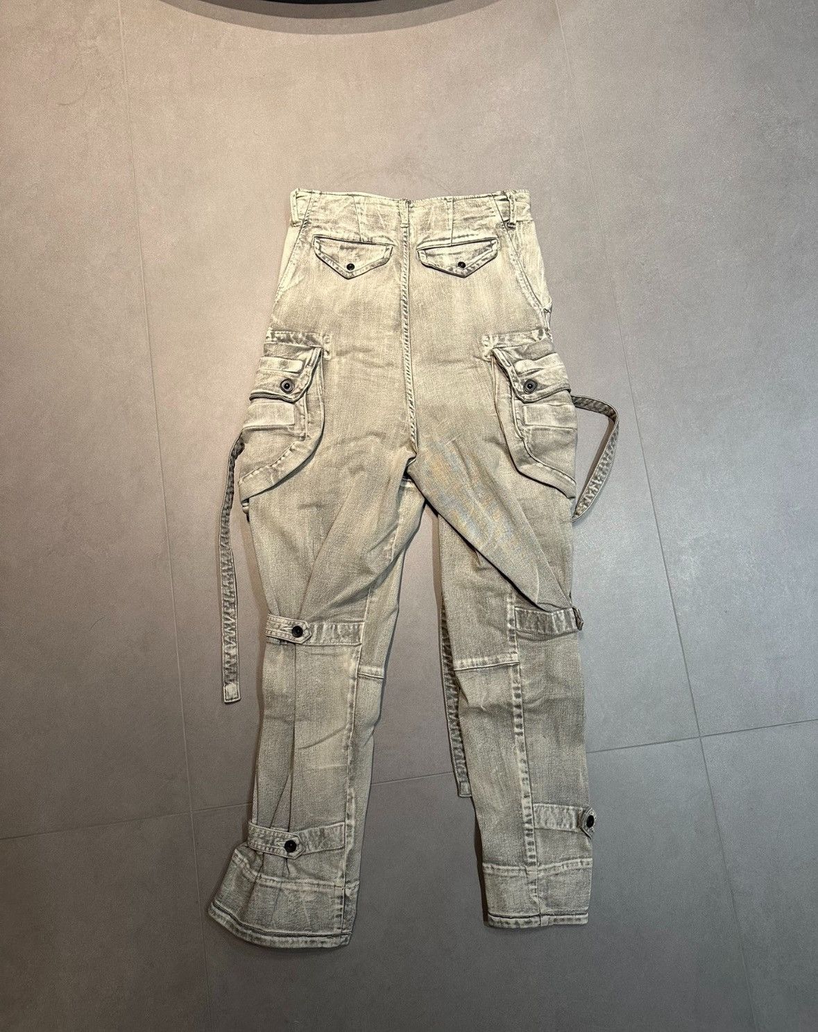 Julius JULIUS bleached denim overalls pants Size US 32 / EU 48 - 2 Thumbnail