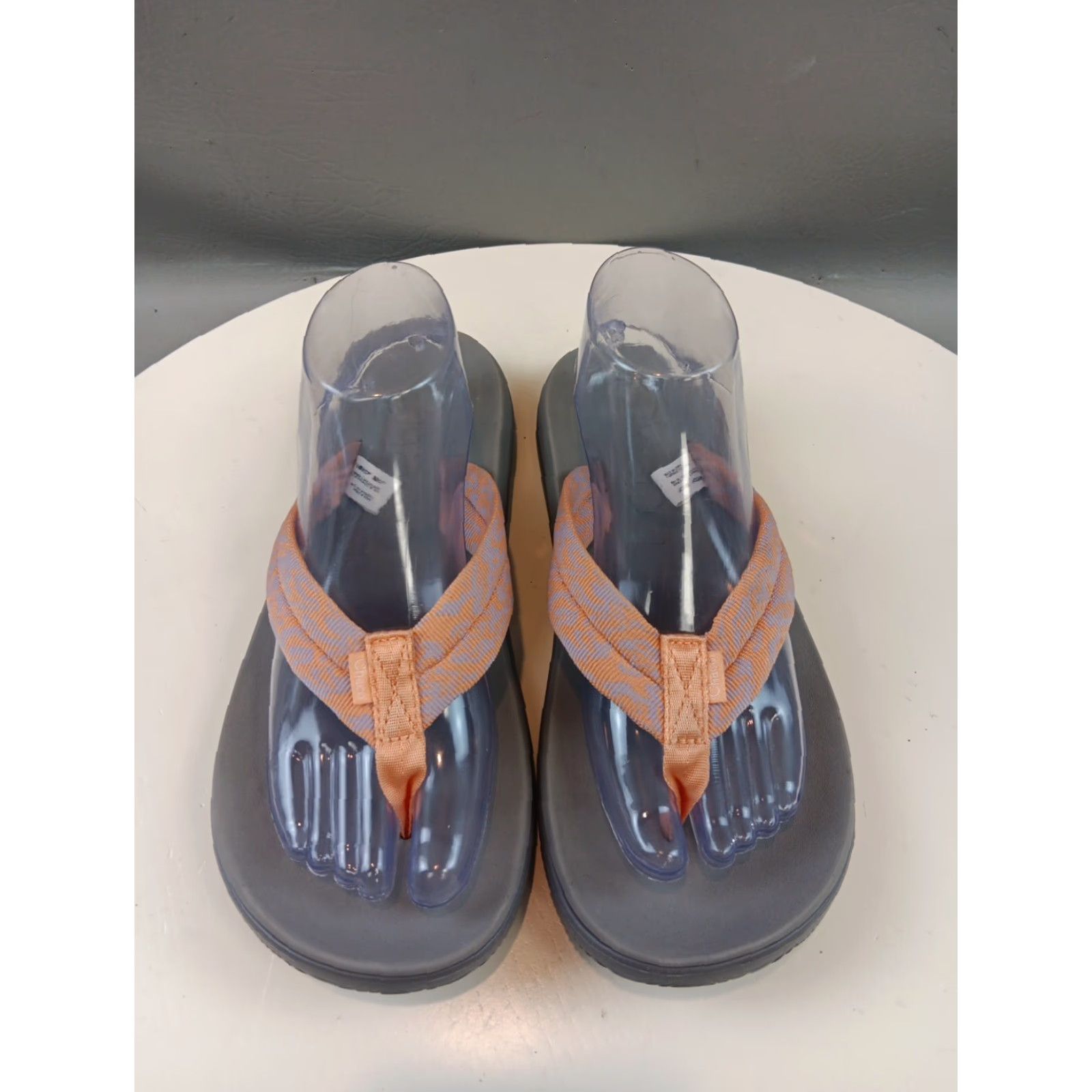 Chaco Chaco Sandals Women Flip Flop Chillos Flip Slip On 10 Pink/Gray Casual Travel blue Summer Womens Size US 8 / IT 38 - 5 Thumbnail