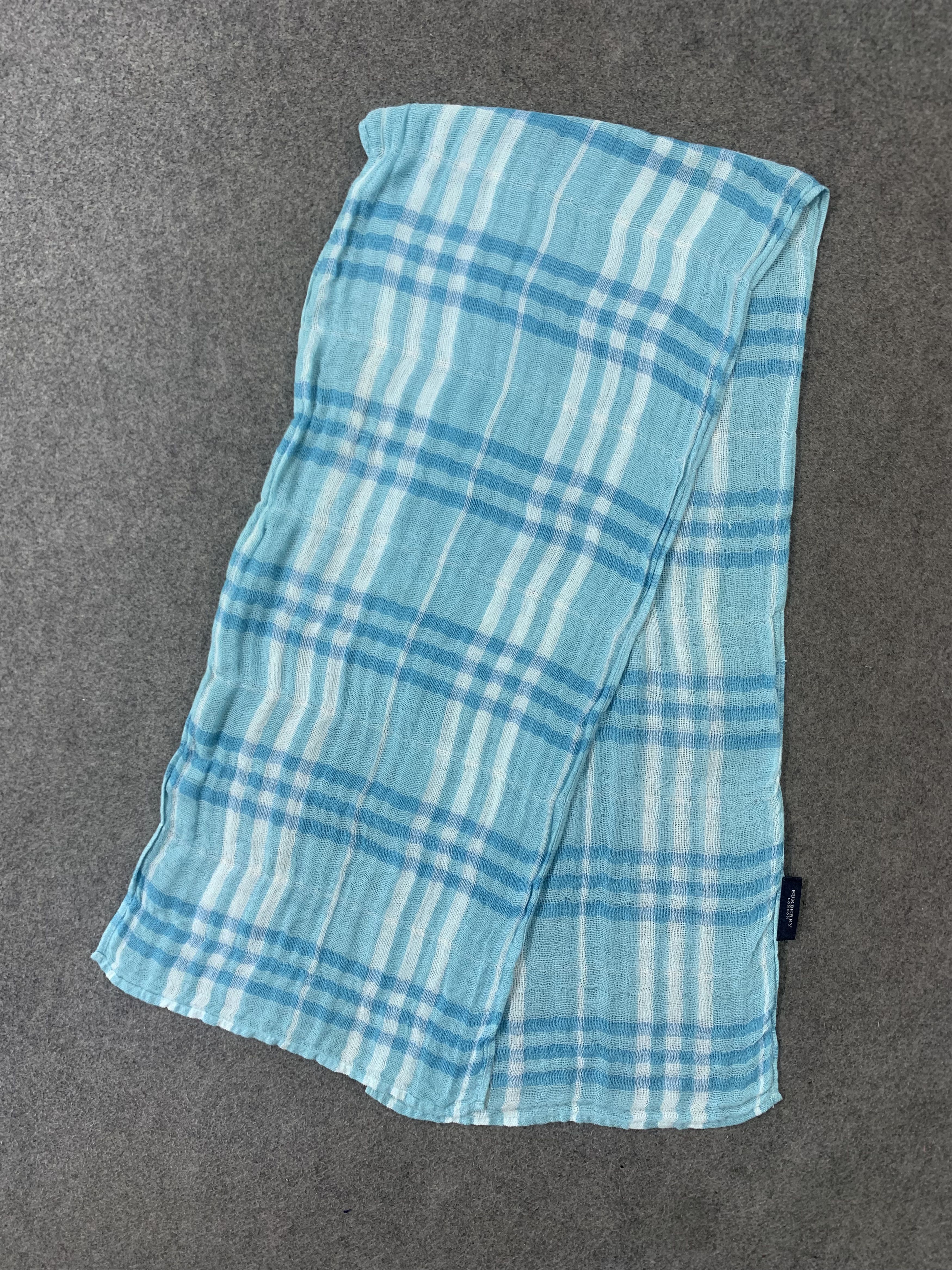 Burberry Burberry Scarf Cotton Muffler Neck Wrap BL9331 Size ONE SIZE - 4 Thumbnail