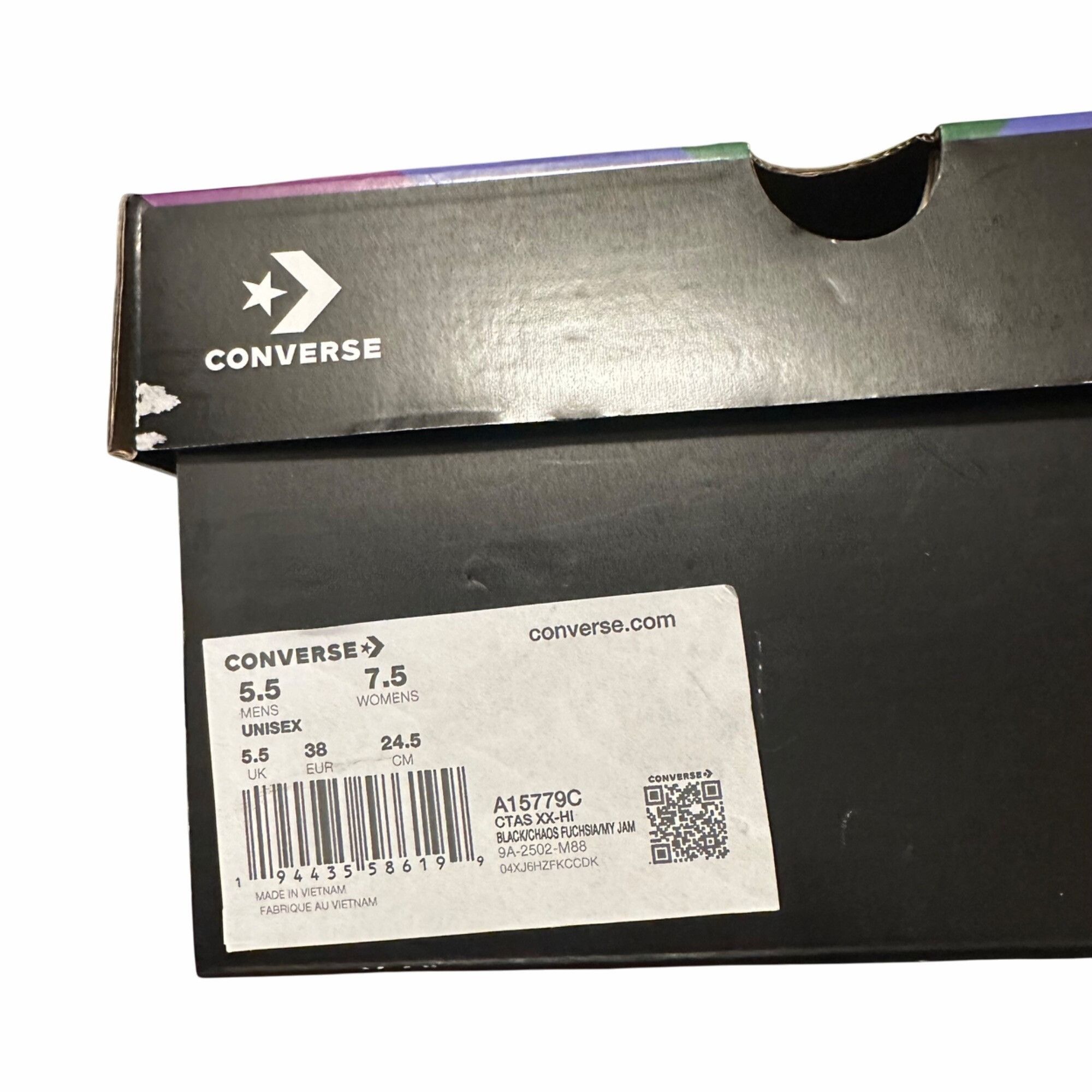 ⭐Converse Chuck Taylor All Star XXHi Pride Sz 6 Mens Shoes Sneaker Black A15779C ⭐Converse Chuck Taylor All Star XXHi Pride Sz 5 Mens Shoes  main image 3