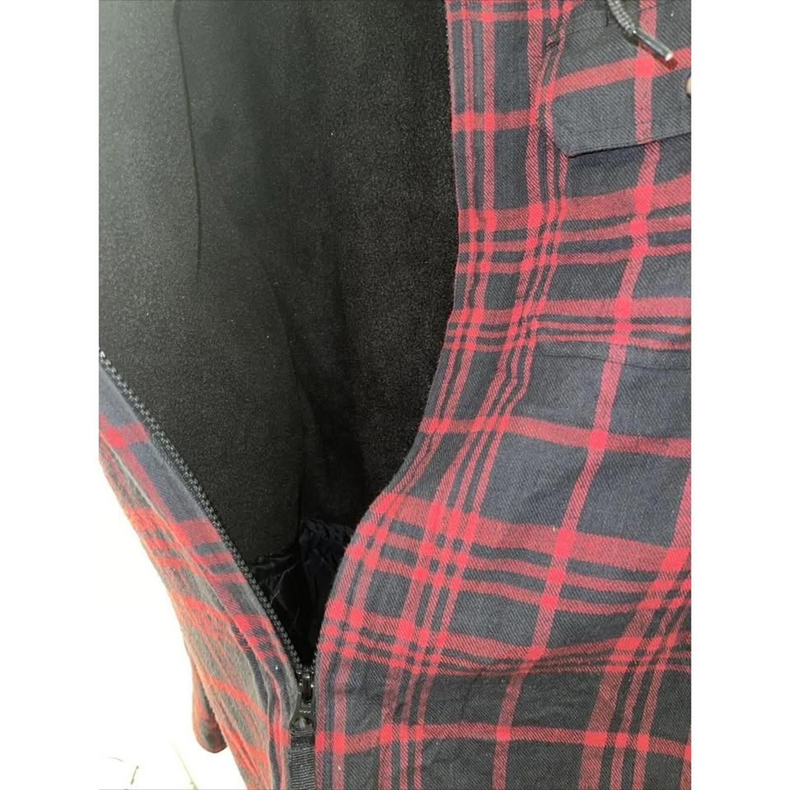 Other Puritan Men’s Red and Black Plaid Jacket with Hood Size US S / EU 44-46 / 1 - 4 Thumbnail