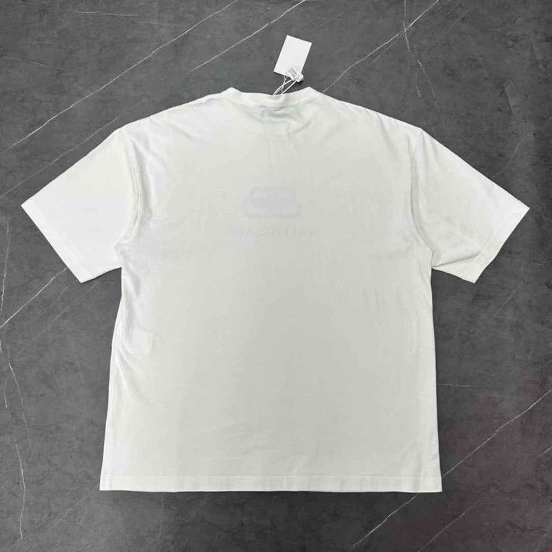 Balenciaga Balenciaga White Buckle Logo Short Sleeve Size US XXS / EU 40 - 2 Thumbnail