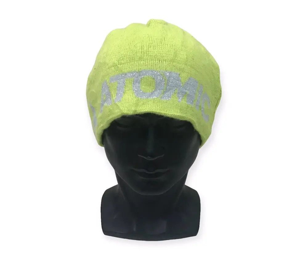 Atomic × Vintage Atomic Spellout Beanie Hat Size ONE SIZE - 1 Thumbnail