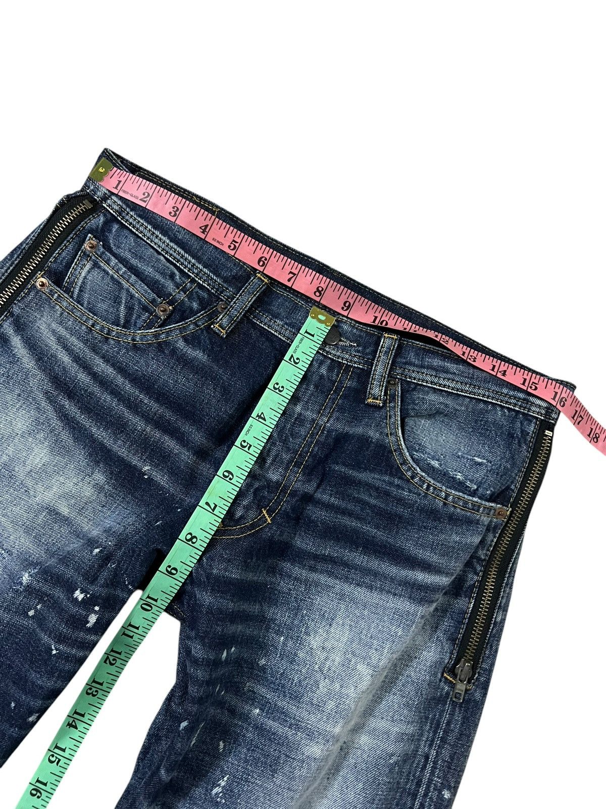 If Six Was Nine × Japanese Brand × Le Grande Bleu (L.G.B.) Ditress Jeans Rna Sweat & Co Punk Very Rare Size US 32 / EU 48 - 17 Thumbnail