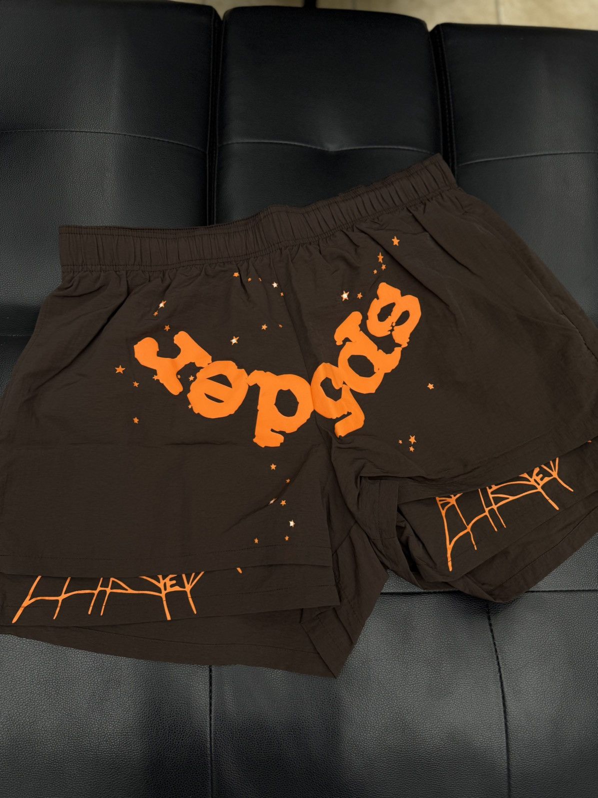 Sp5der Sp5der Double Layer WEB Shorts Size XL (NEW) Brown Size US 34 / EU 50 - 3 Thumbnail