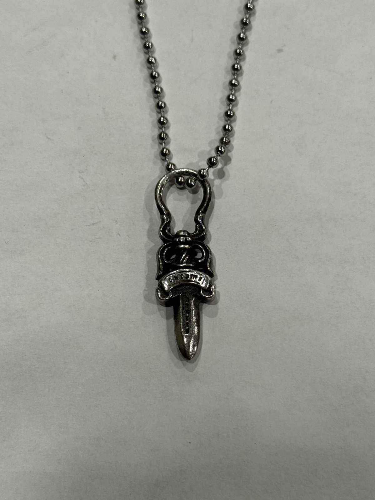 Chrome Hearts Chrome Hearts Dagger Pendant Silver Chain Necklace Zipper Size ONE SIZE - 9 Thumbnail