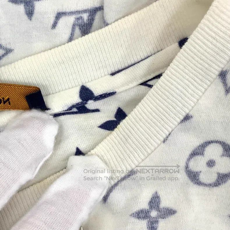 Louis Vuitton Louis Vuitton White presbyopic full print cotton short sle Size US L / EU 52-54 / 3 - 8 Thumbnail