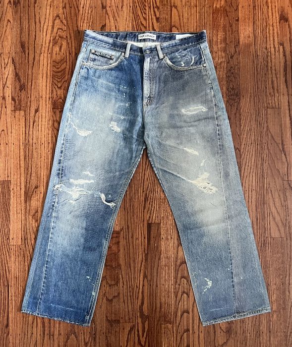 Our Legacy Our Legacy Blue Third Cut Digital Denim Jeans | Grailed