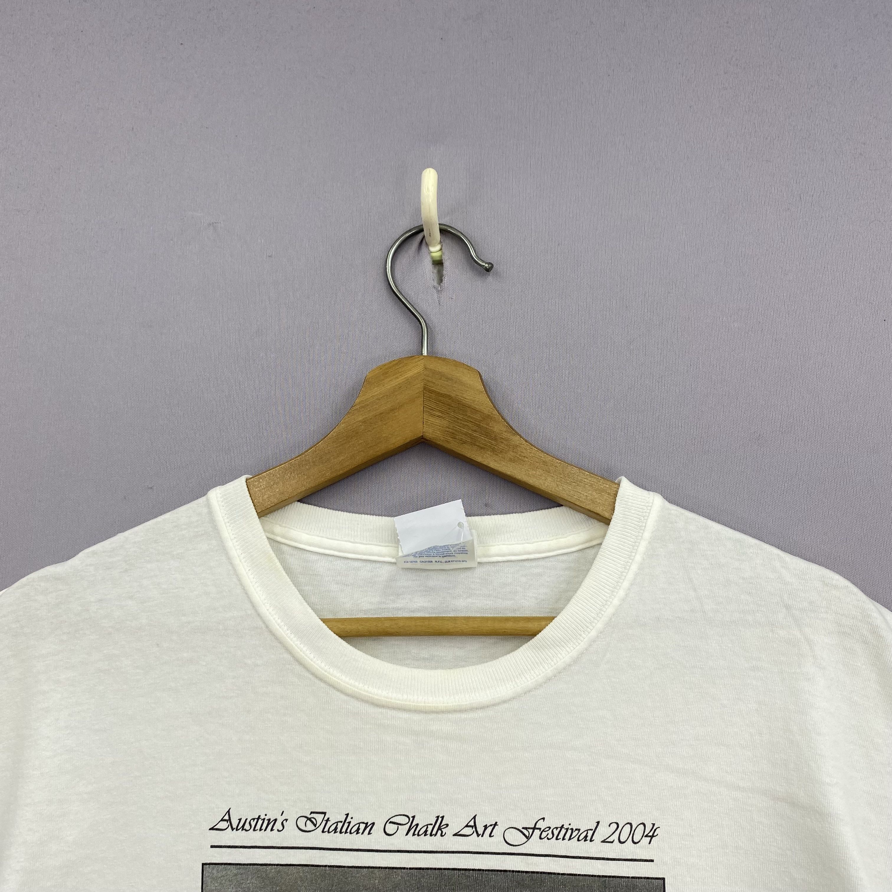 Art Comes First × Vintage Vintage Y2K Austin's Italian Chalk Art Festivals TShirts Tee Size US M / EU 48-50 / 2 - 5 Thumbnail