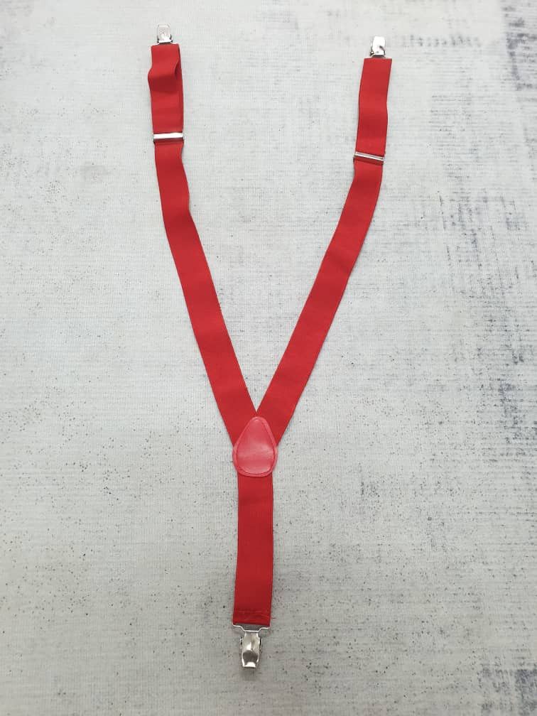 PPFM Punk rock Skin head style Red Colour Suspender Size ONE SIZE - 3 Thumbnail