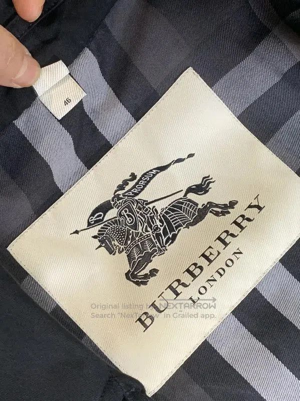 Burberry Burberry Men's Black Cotton Trench Coat. Size US M / EU 48-50 / 2 - 4 Thumbnail