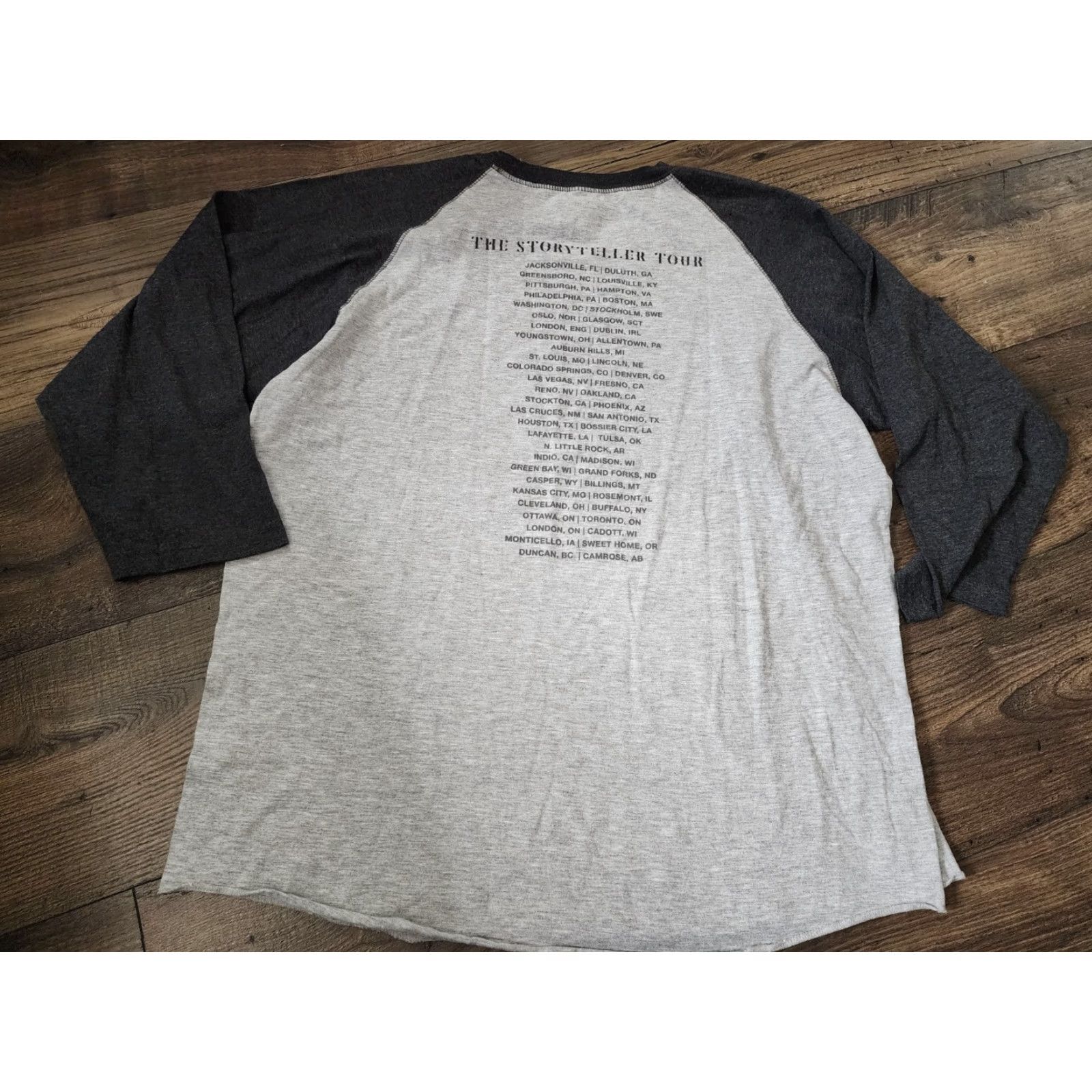 Vintage Carrie Underwood Shirt Mens XL Raglan 2016 Storyteller Tour Baseball Gray Size US XL / EU 56 / 4 - 2 Thumbnail