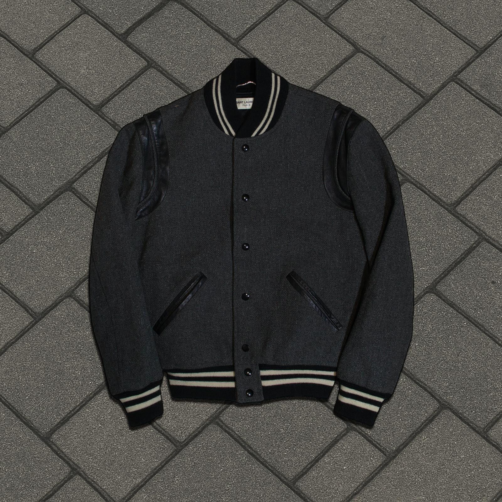 FW14 Saint Laurent Paris Wool Teddy Jacket