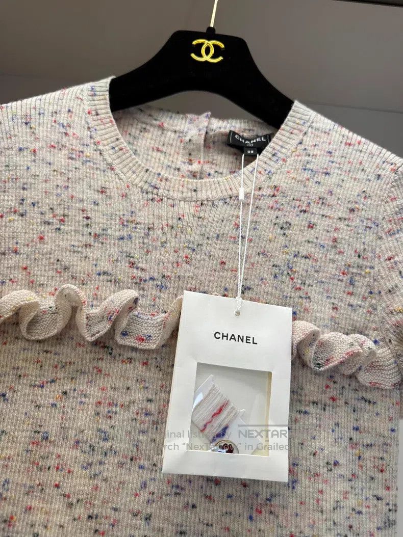 Chanel Chanel 25a Hangzhou series lotus button wool dress Size XS / US 0-2 / IT 36-38 - 4 Thumbnail