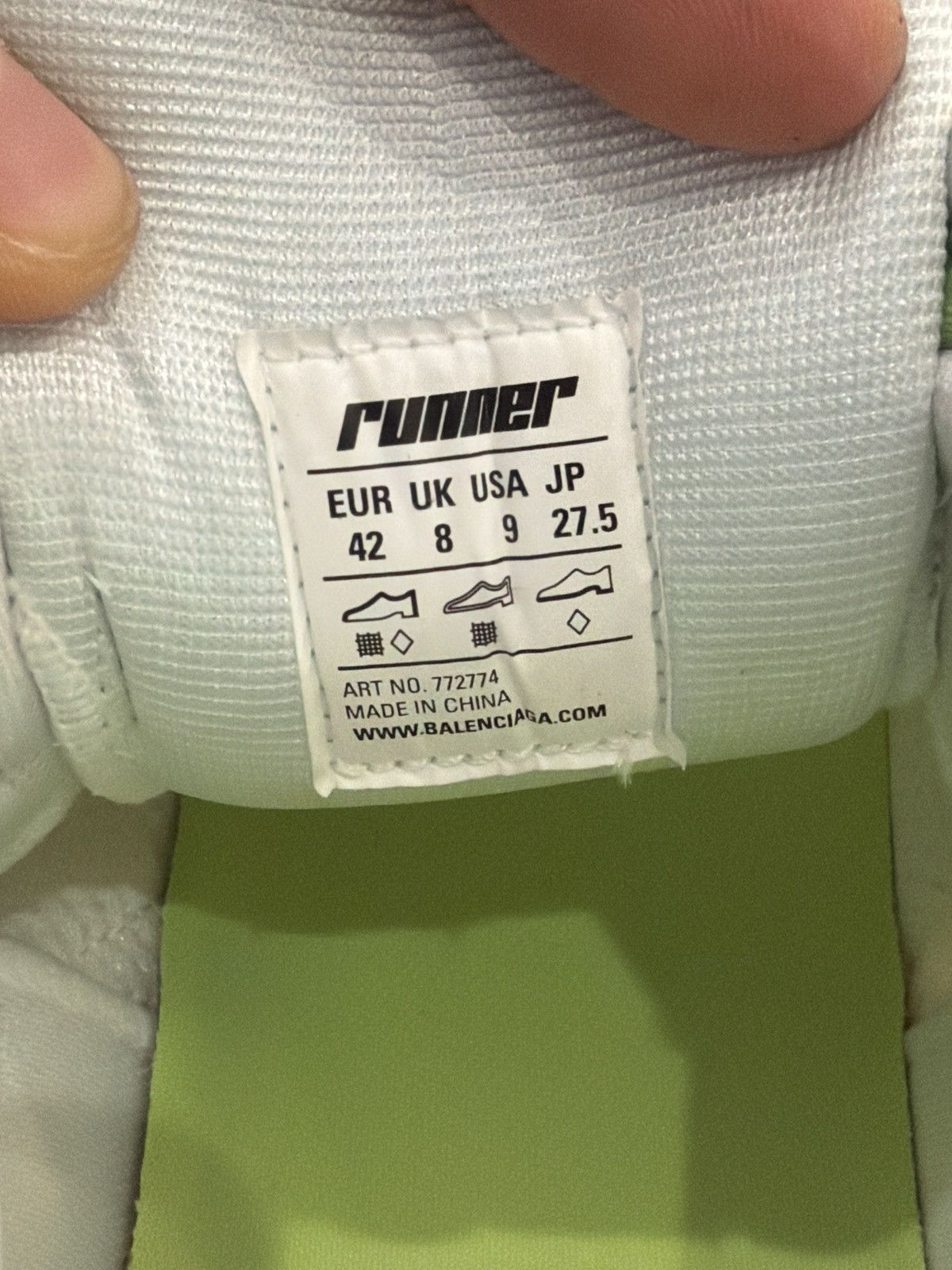 Balenciaga Size 42EU/9US - Balenciaga Runner Marathon Unreleased NEW Size US 9 / EU 42 - 11 Thumbnail